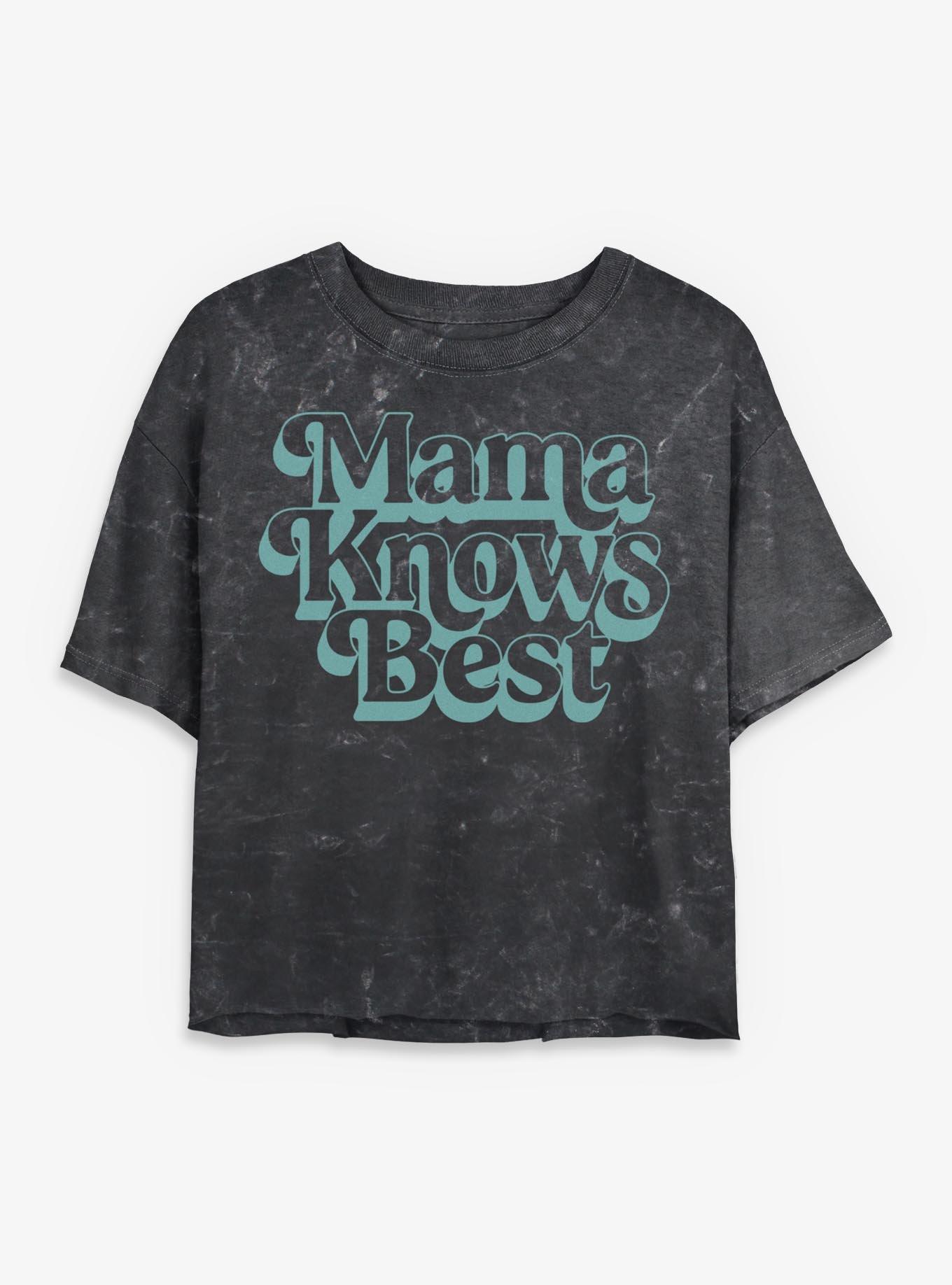 Mama Knows Best Girls Mineral Wash Crop T-Shirt, , hi-res