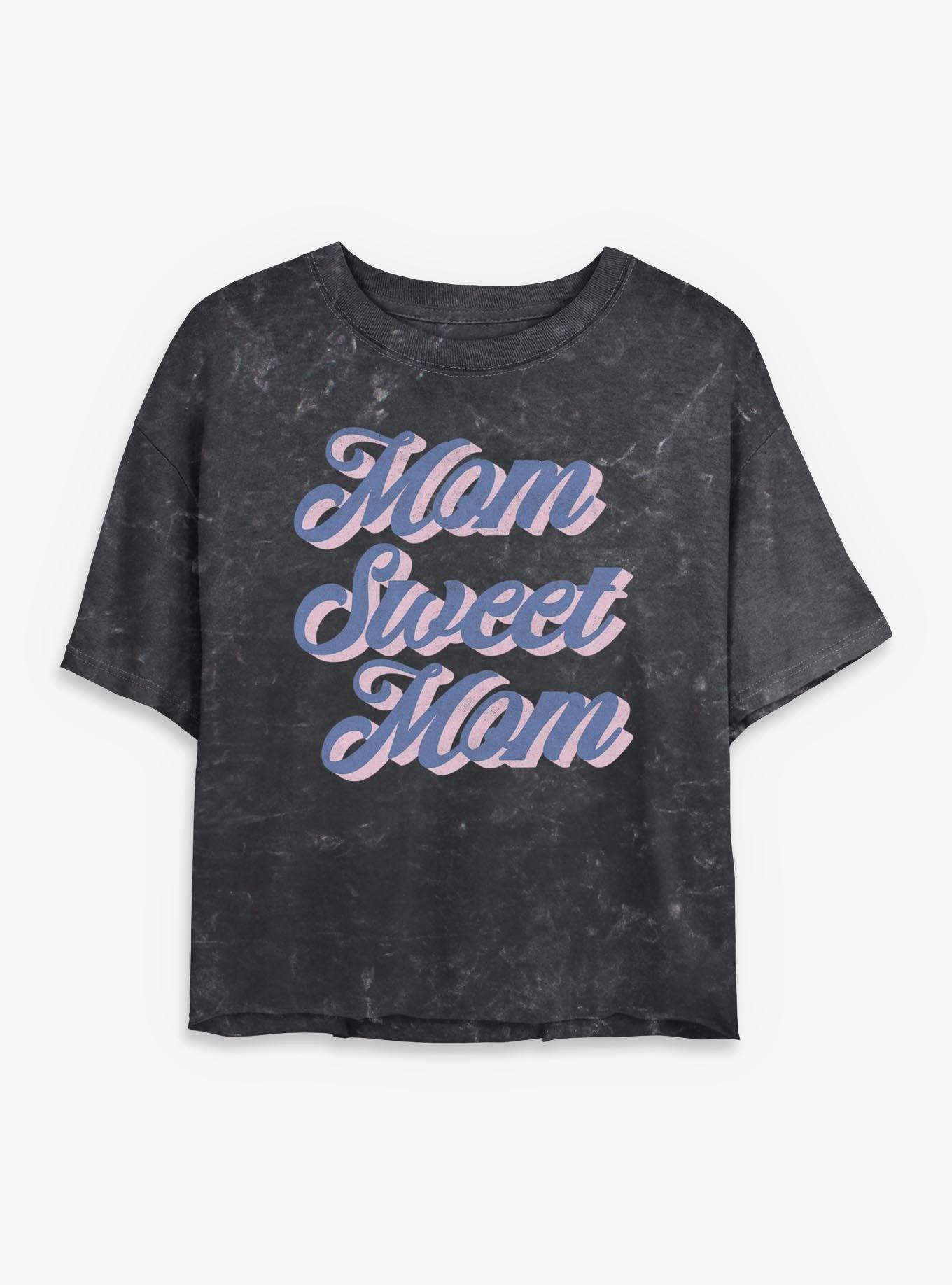 Sweet Mom Girls Mineral Wash Crop T-Shirt, , hi-res