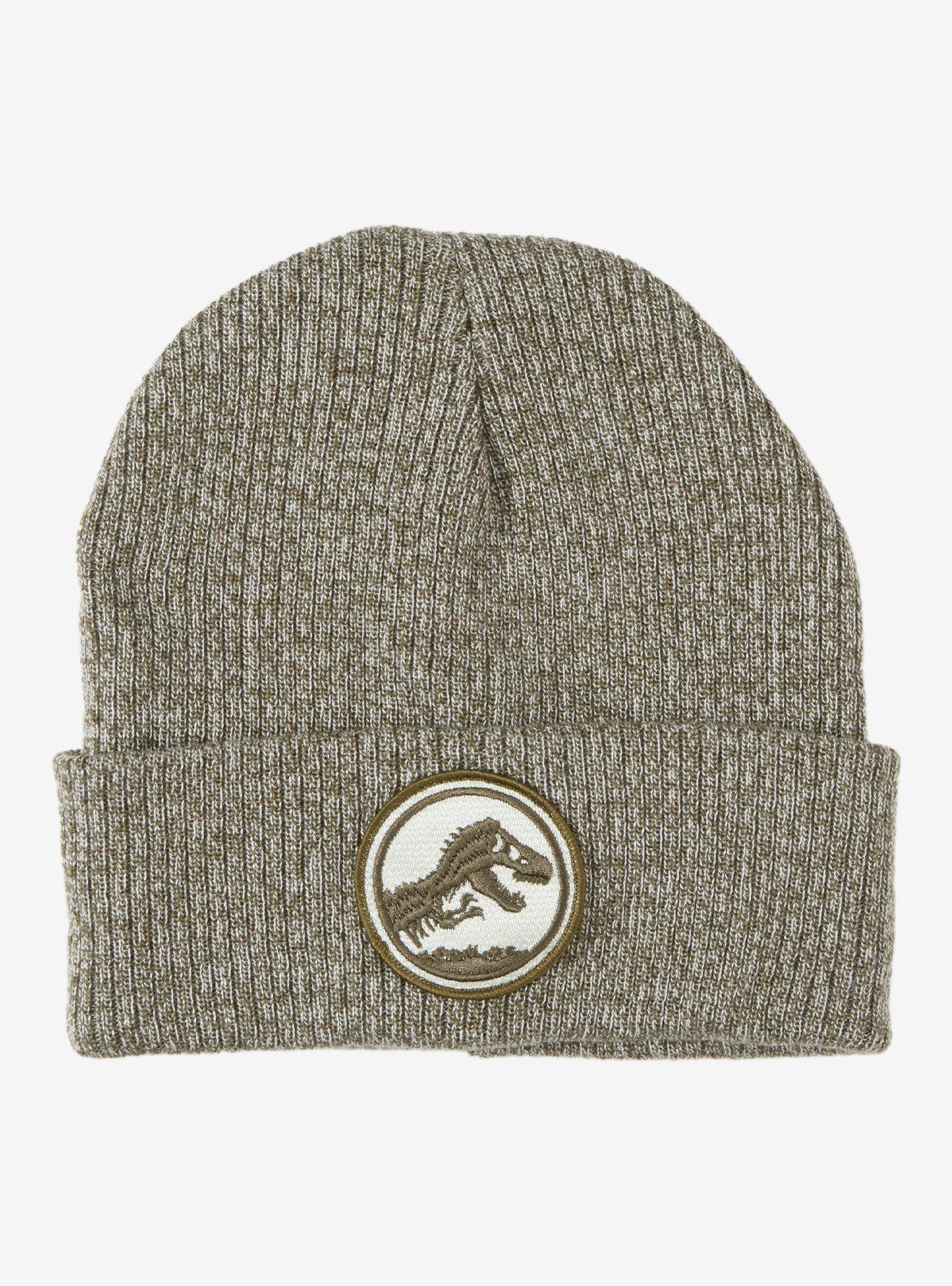 Jurassic Park Embroidered Logo Patch Beanie - BoxLunch Exclusive