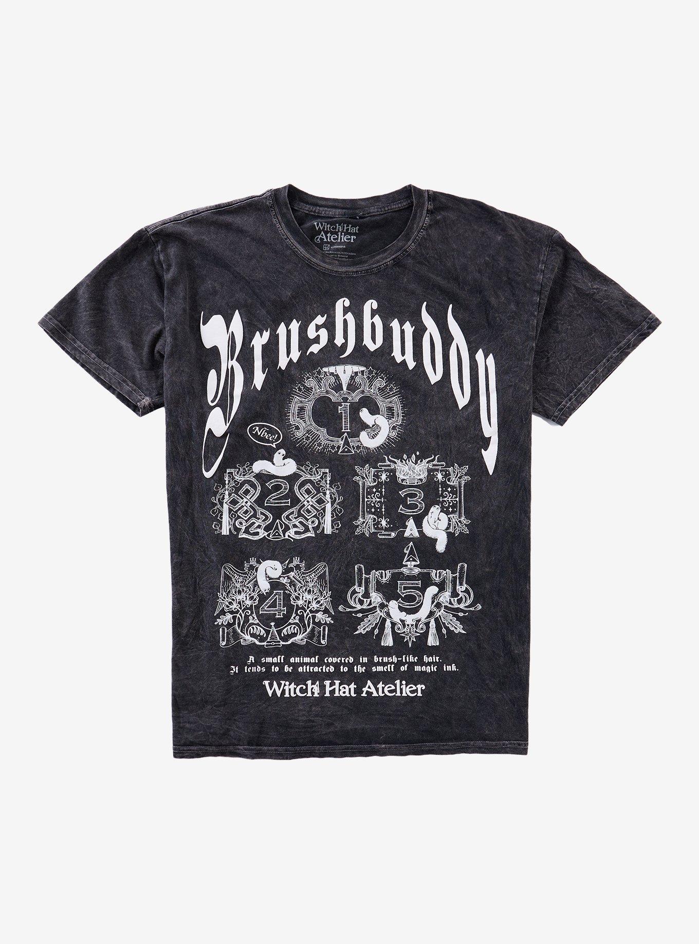 Witch Hat Atelier Brushbuddy Dark Wash T-Shirt, , hi-res