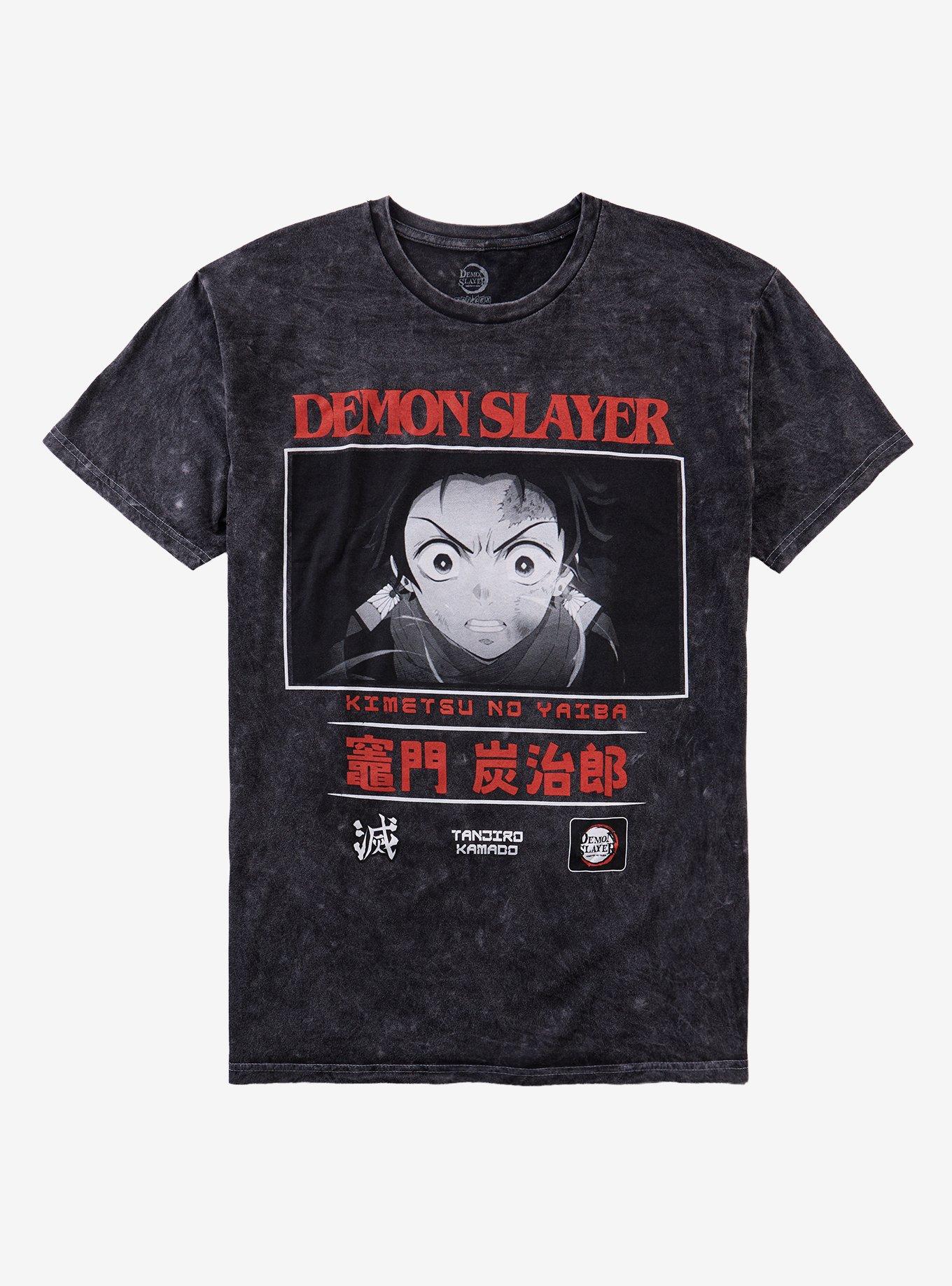 Demon Slayer: Kimetsu No Yaiba Trio Red Dark Wash T-Shirt, , hi-res