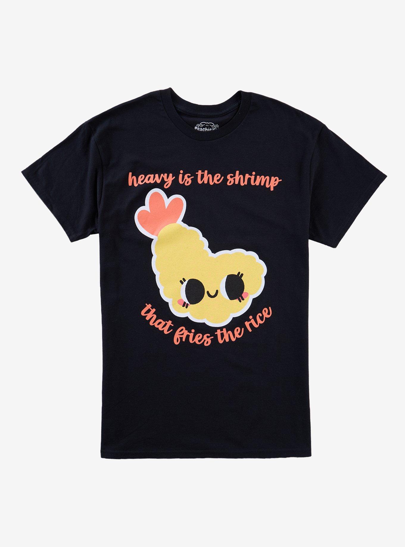Heavy Shrimp Fried Rice T-Shirt By Peachie Kei, , hi-res