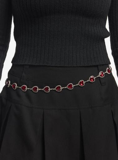 Red Heart Charm Belt | Hot Topic