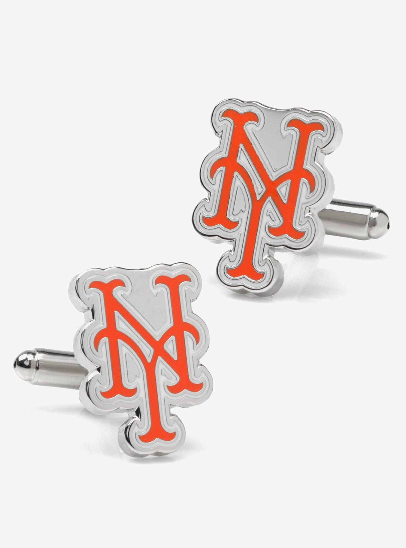 MLB New York Mets Silver Cufflinks, , hi-res