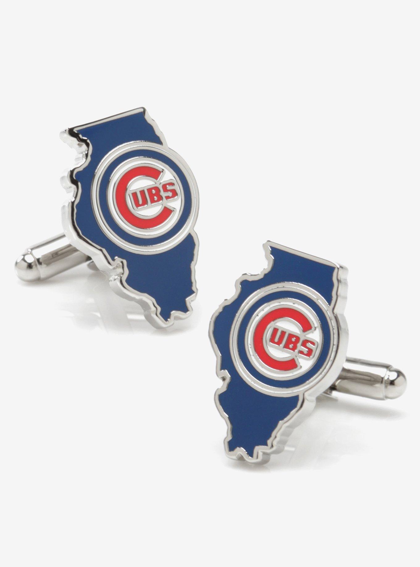 MLB Chicago Cubs State Shaped Cufflinks, , hi-res
