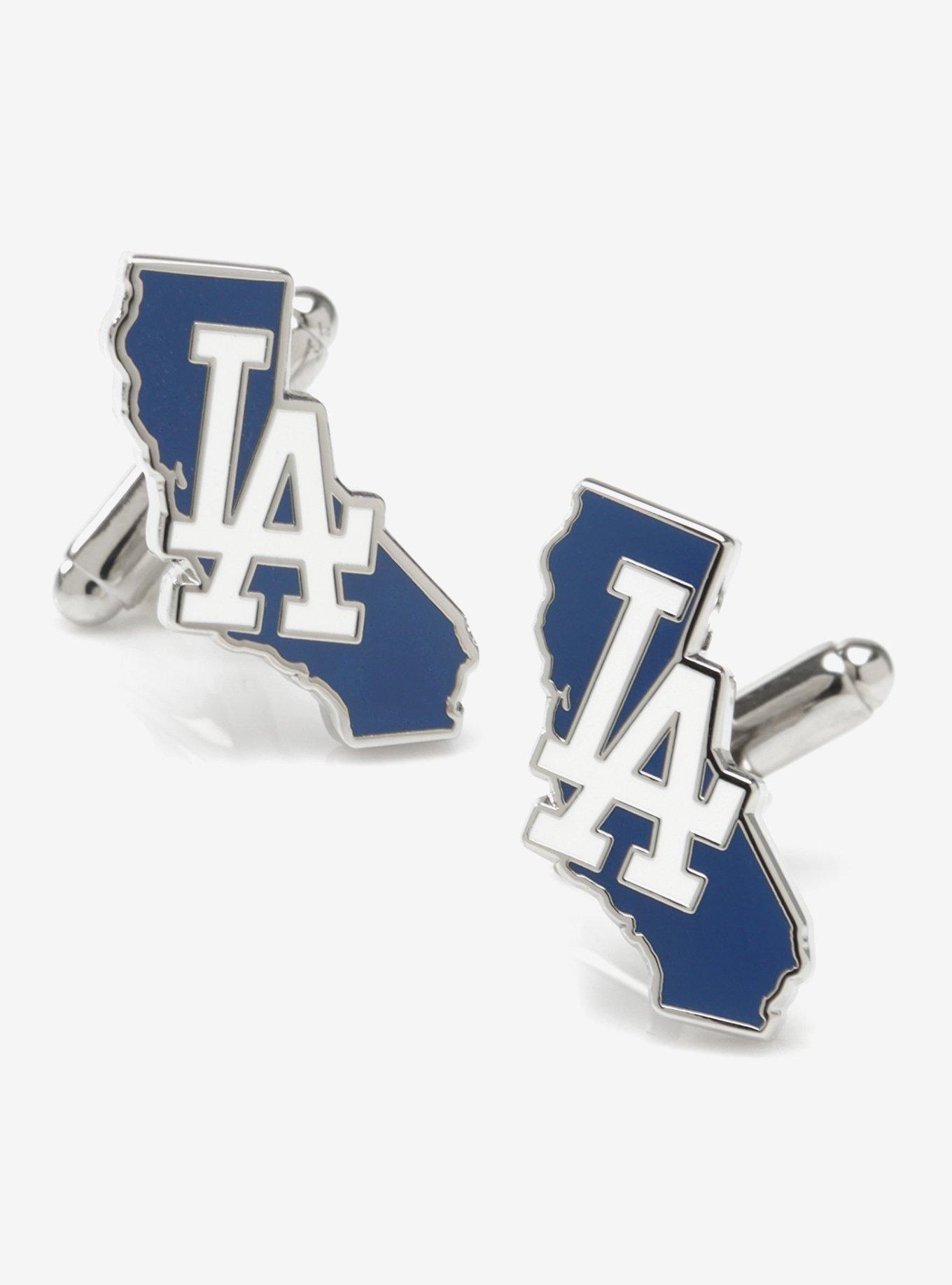 MLB LA Dodgers State Shaped Cufflinks, , hi-res