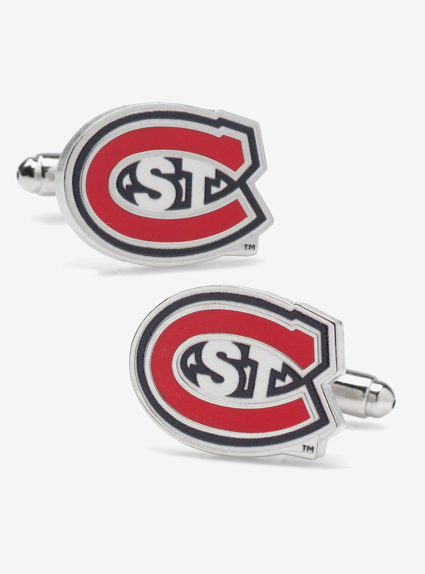 NCAA St. Cloud State Husky Mascot Cufflinks, , hi-res