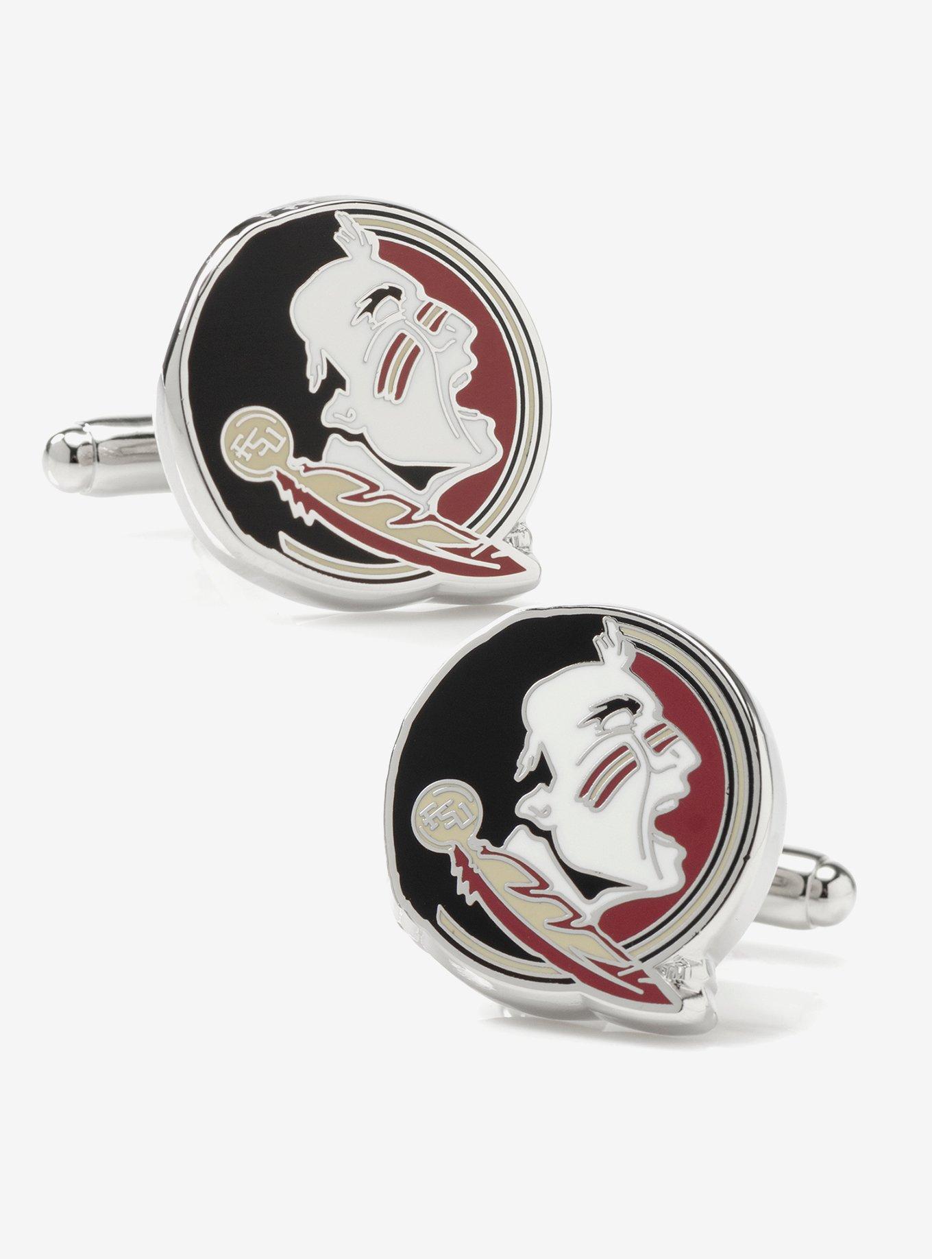 NCAA Florida State Seminole Head Cufflinks, , hi-res