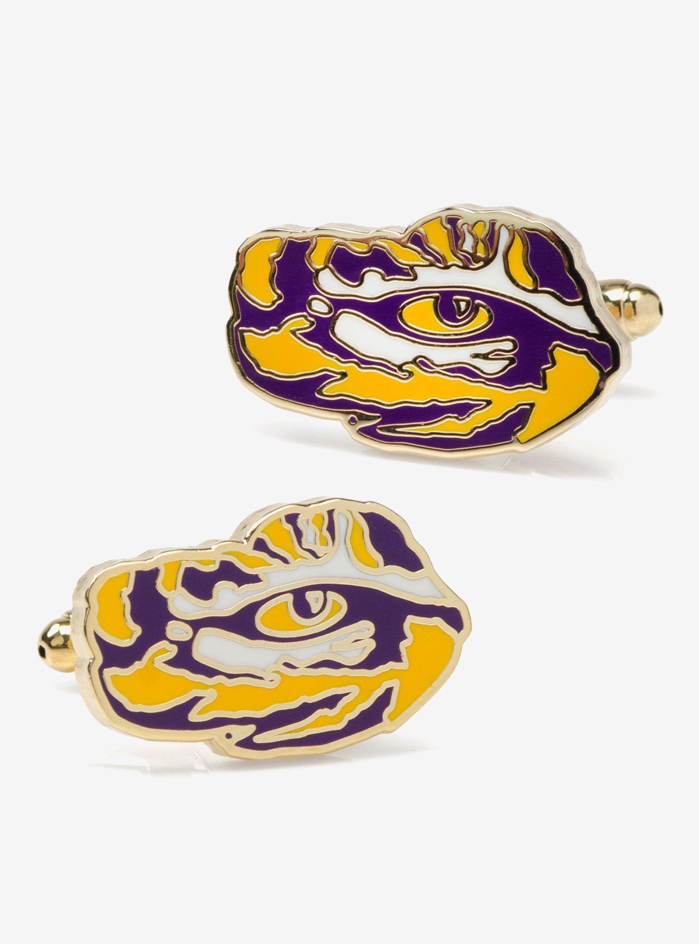 NCAA Gold LSU Tigers Cufflinks, , hi-res
