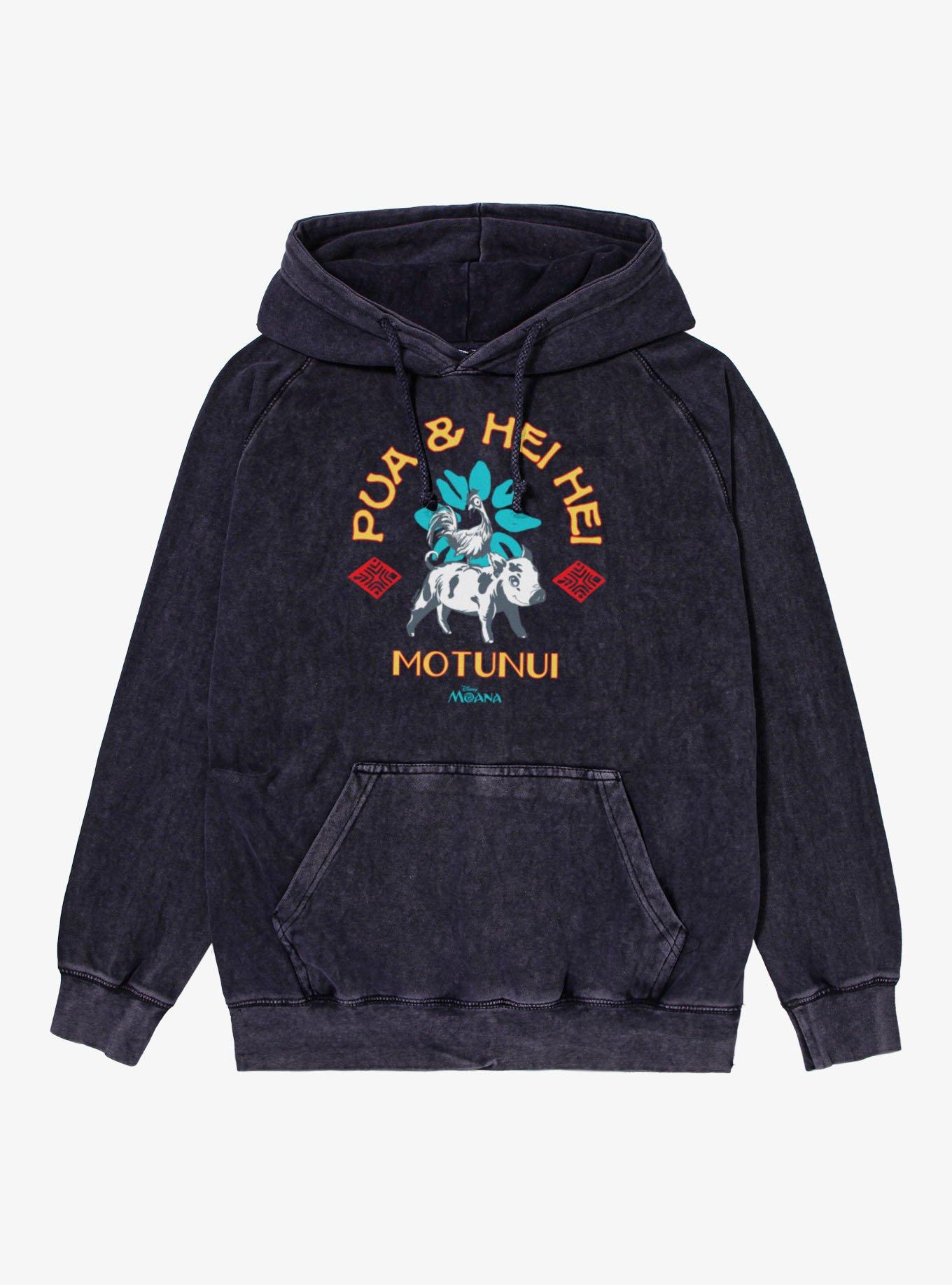 Disney Moana Pua And Hei Hei Ride Motunui Vintage Mineral Washed Hoodie Box Lunch Exclusive, , hi-res