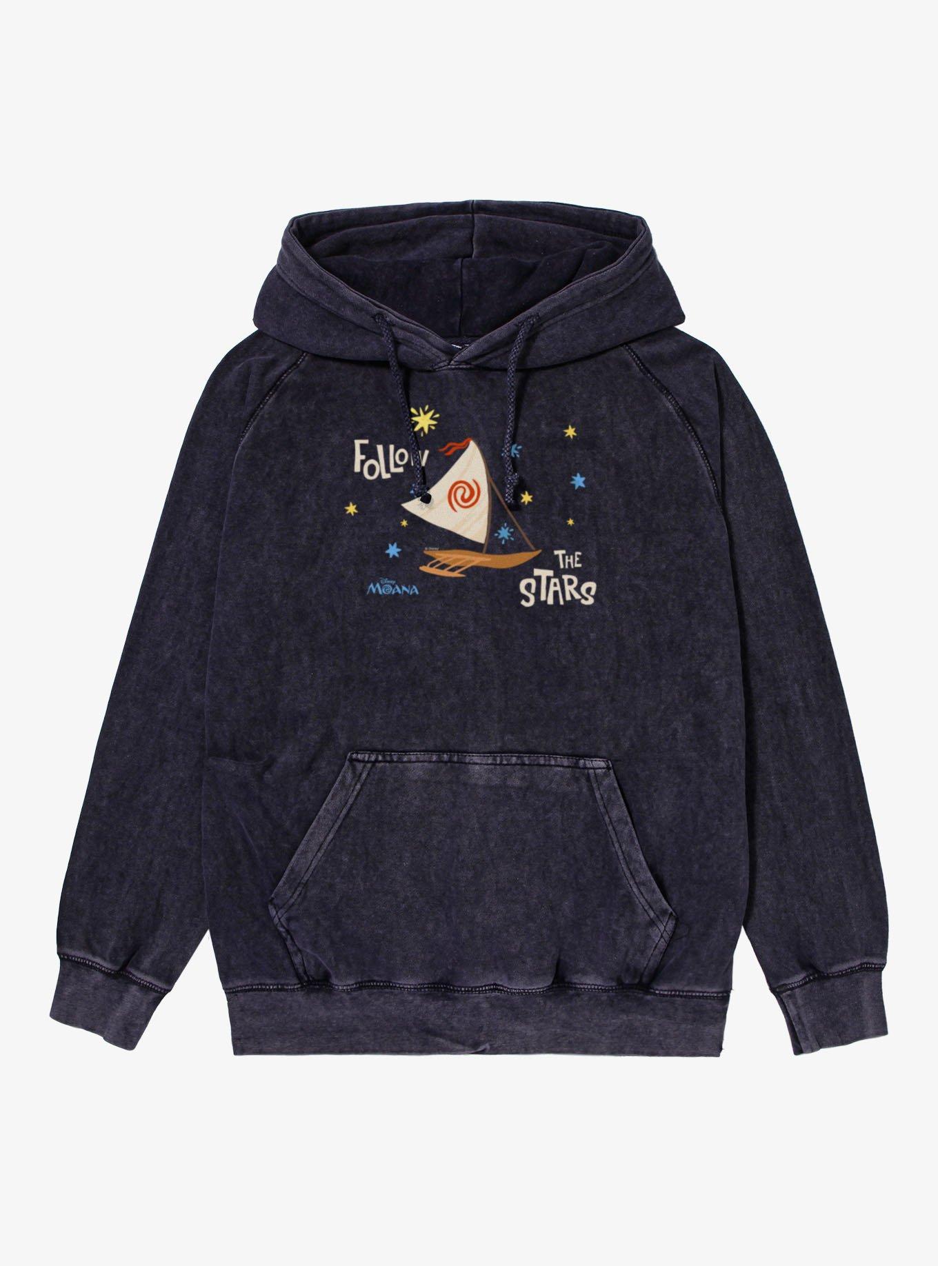 Disney Moana Follow The Stars Boat Vintage Mineral Washed Hoodie Box Lunch Exclusive, , hi-res