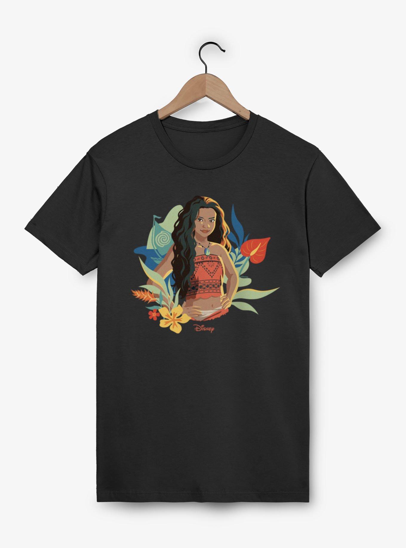 Disney Moana Floral Portrait T-Shirt, , hi-res