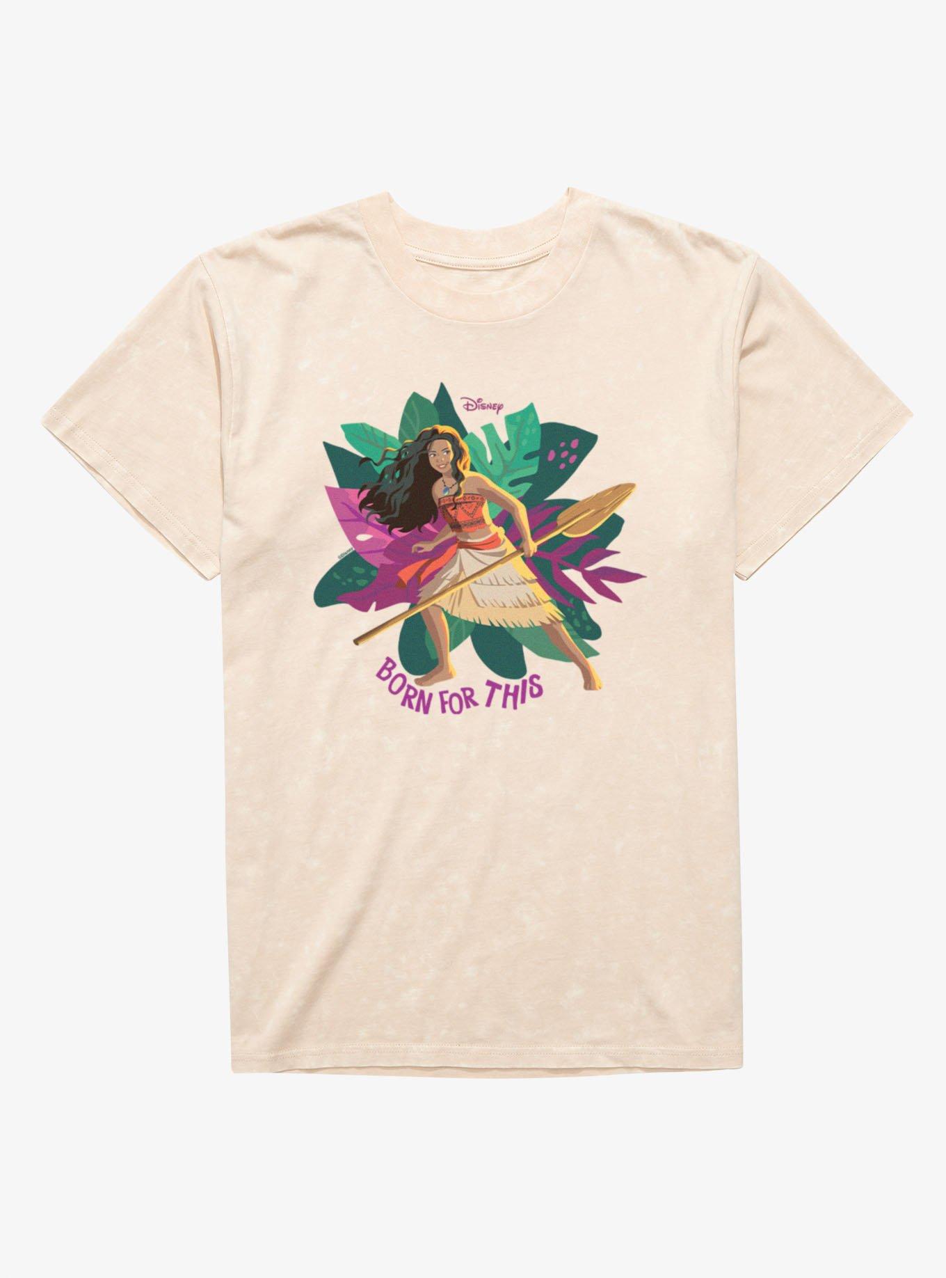 Disney Moana Born For This Mineral Wash T-Shirt, , hi-res