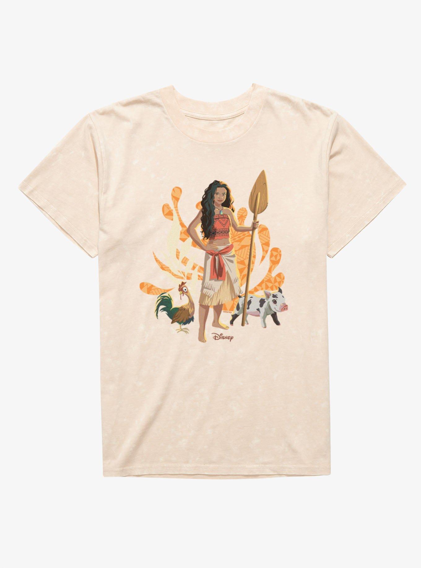 Disney Moana With Hei Hei And Pua Mineral Wash T-Shirt, , hi-res