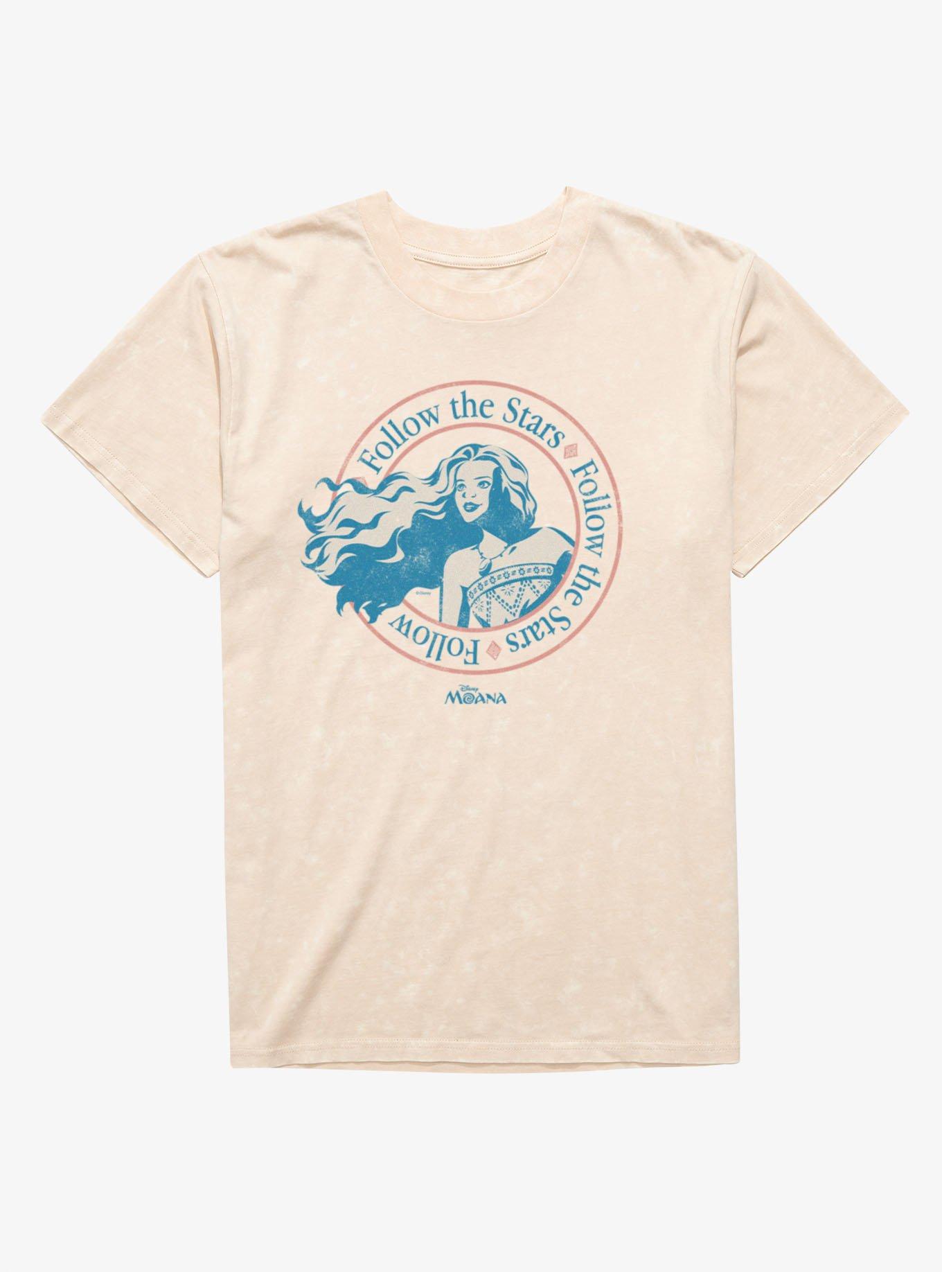 Disney Moana Follow The Stars Crest Mineral Wash T-Shirt Box Lunch Exclusive, , hi-res