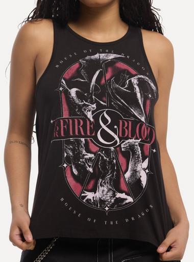 House Of The Dragon Fire & Blood Girls Tank Top | Hot Topic