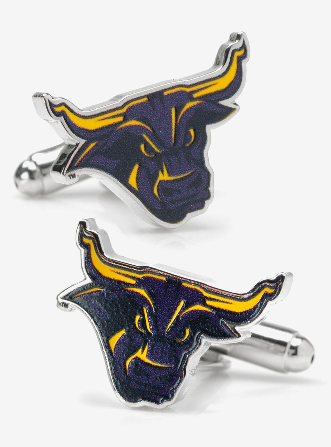 NCAA Mankato State Stomper Mascot Cufflinks, , hi-res