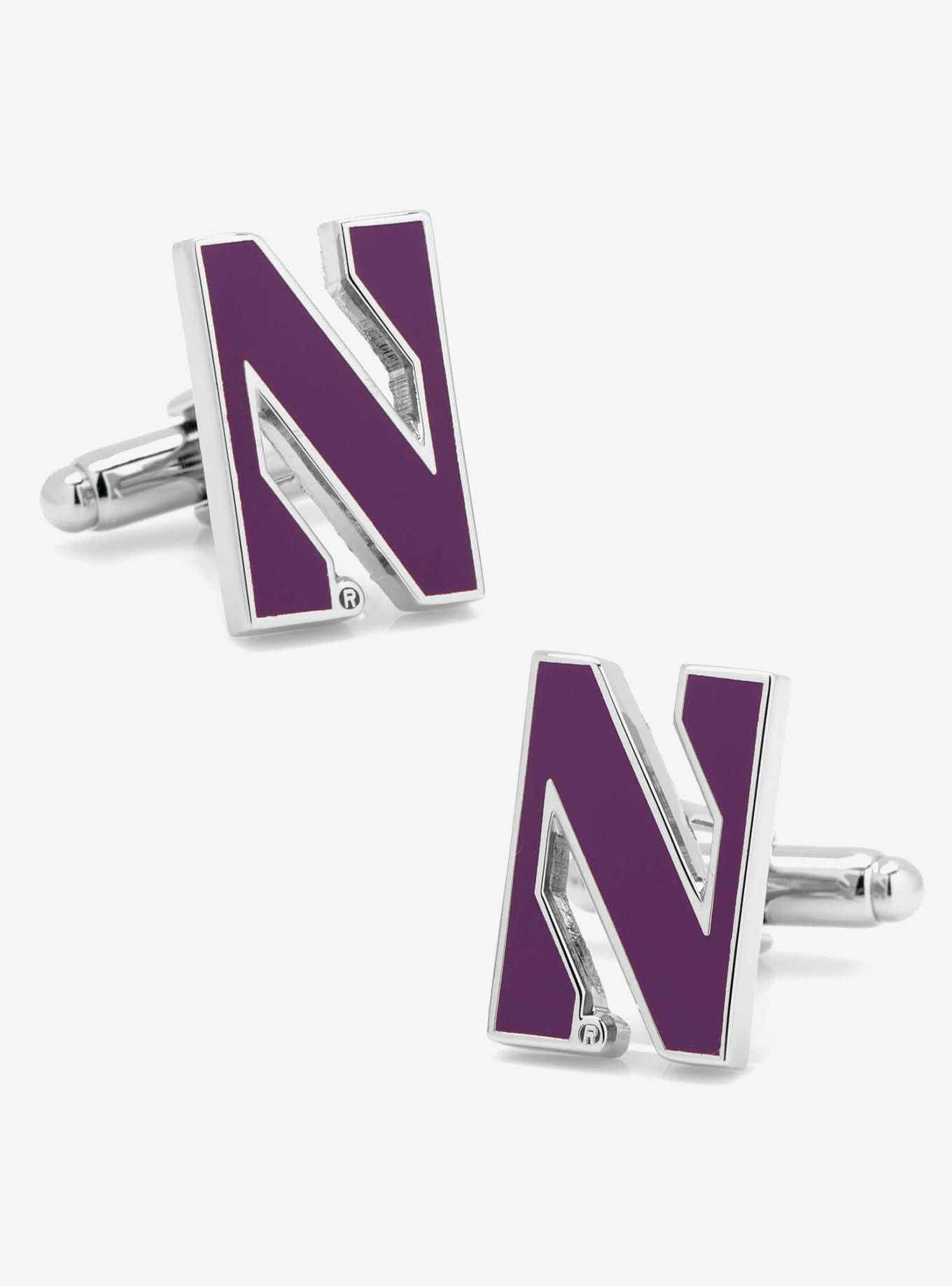 NCAA Northwestern University Cufflinks, , hi-res