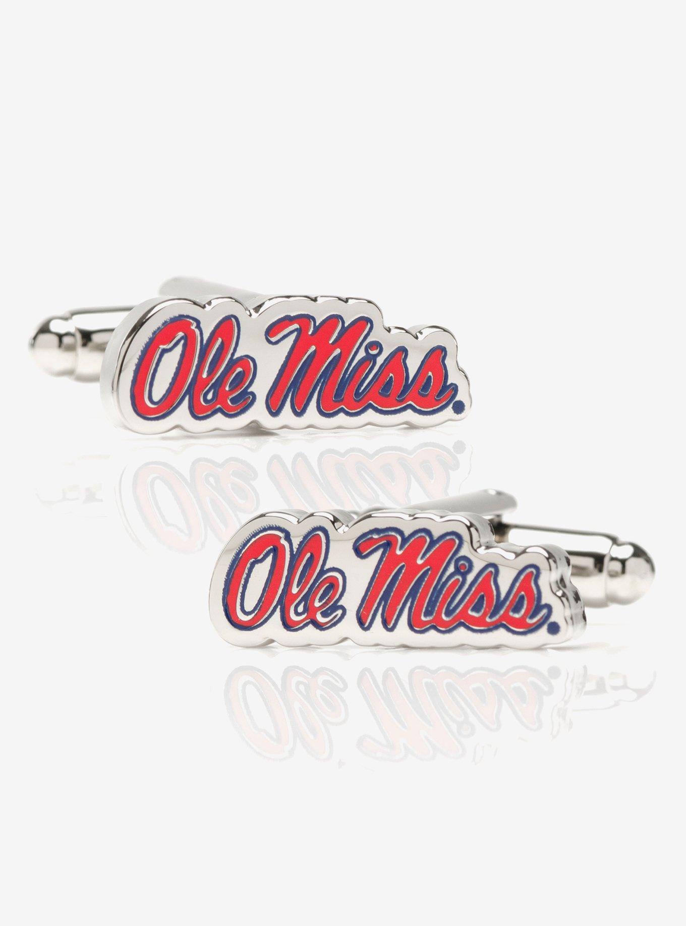NCAA Ole Miss University Rebels Cufflinks, , hi-res