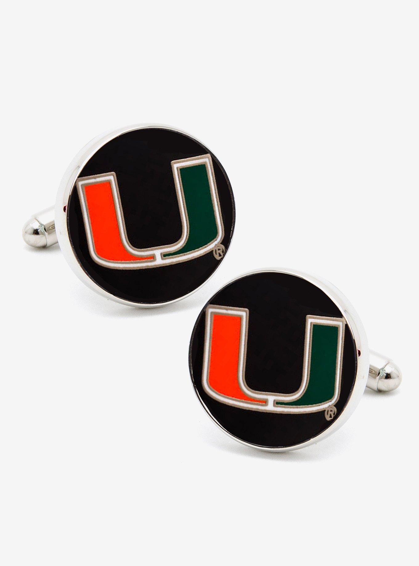 NCAA Miami Hurricanes Cufflinks, , hi-res