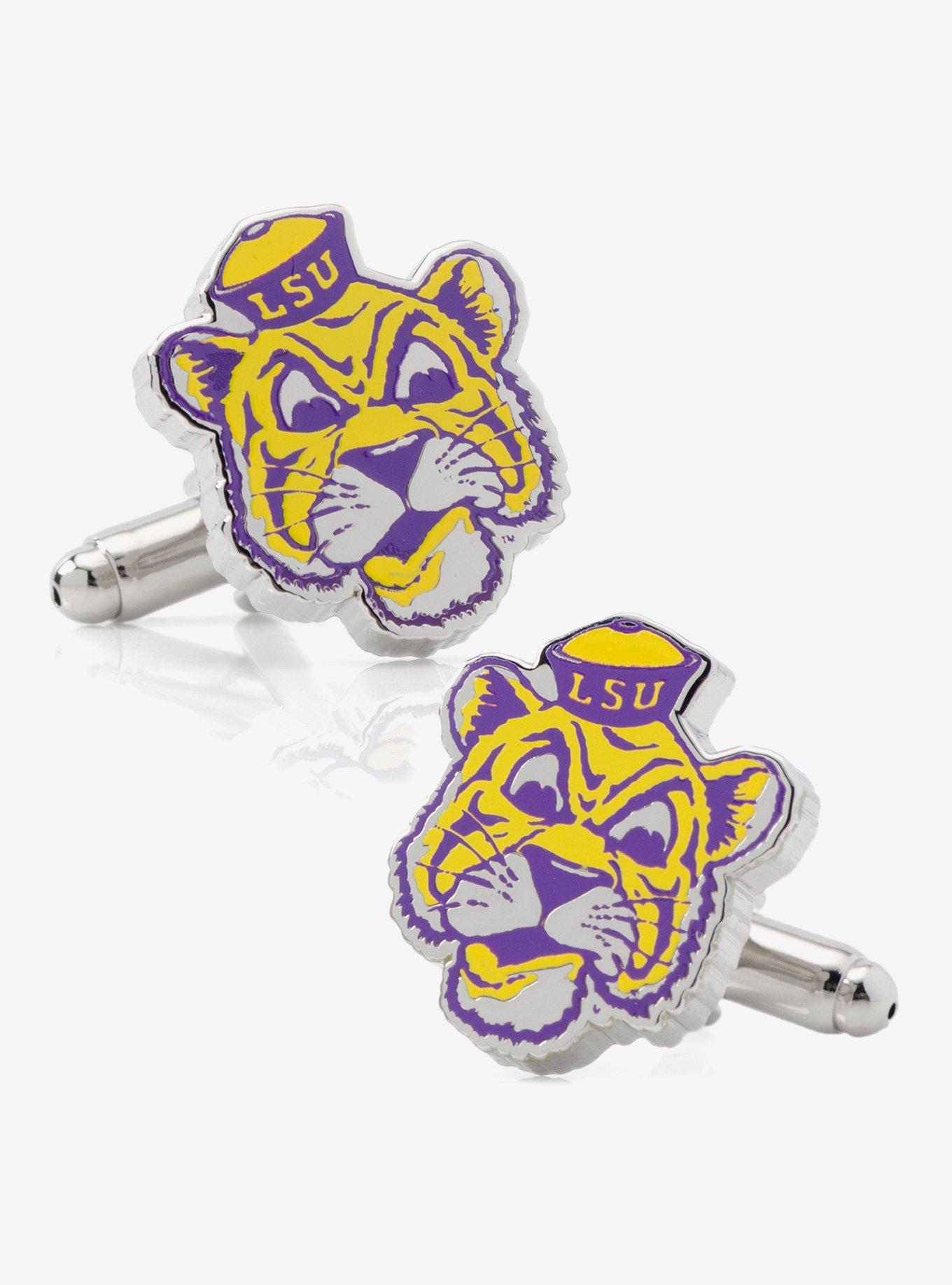 NCAA LSU Tigers Throwback Cufflinks, , hi-res