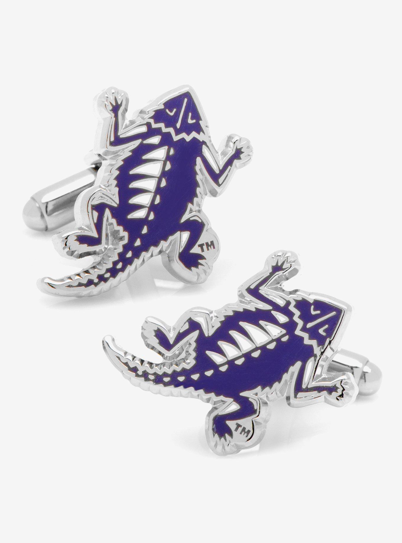 NCAA TCU Horned Frog Throwback Cufflinks, , hi-res