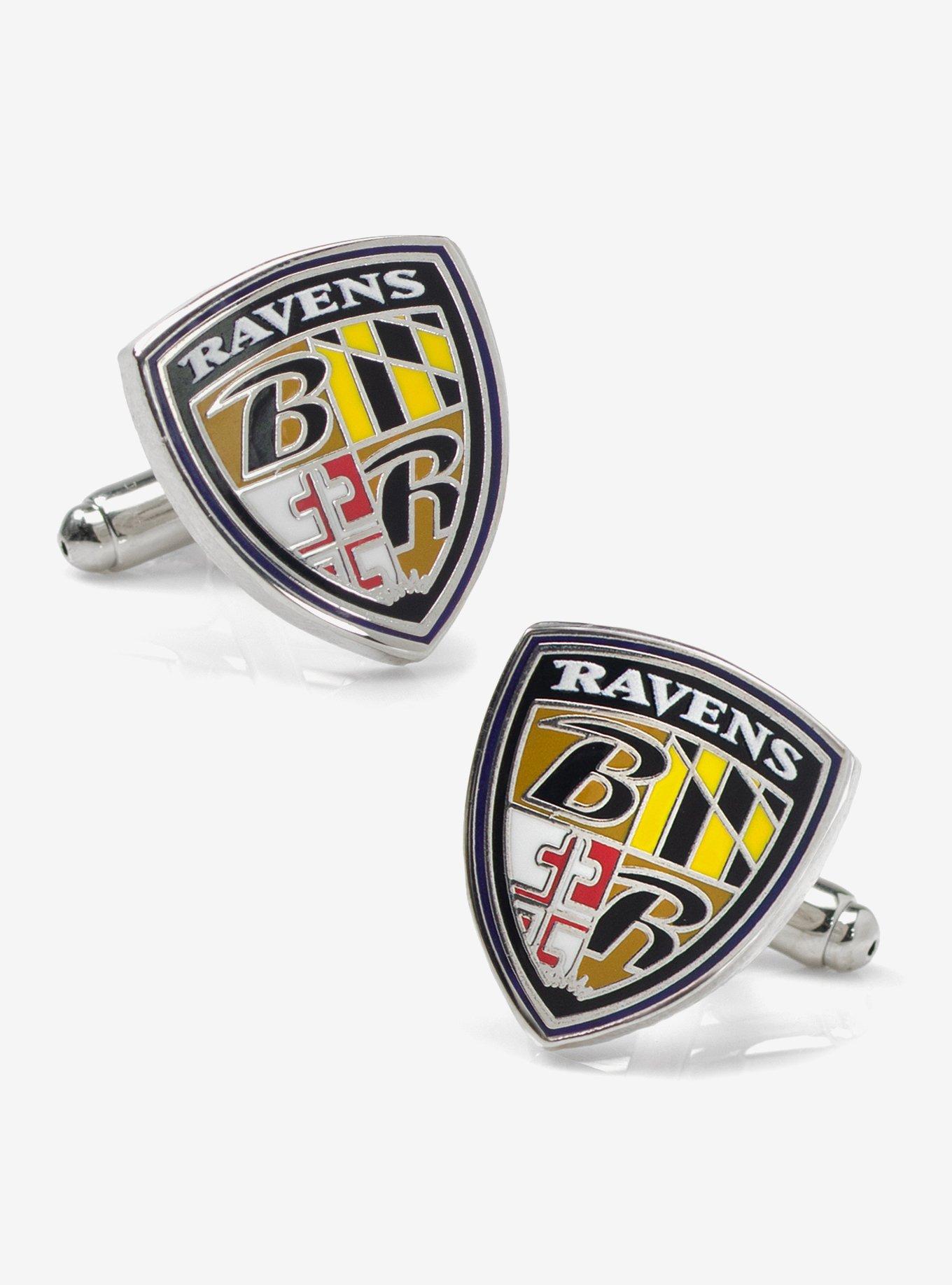 NFL Baltimore Ravens Shield Cufflinks, , hi-res