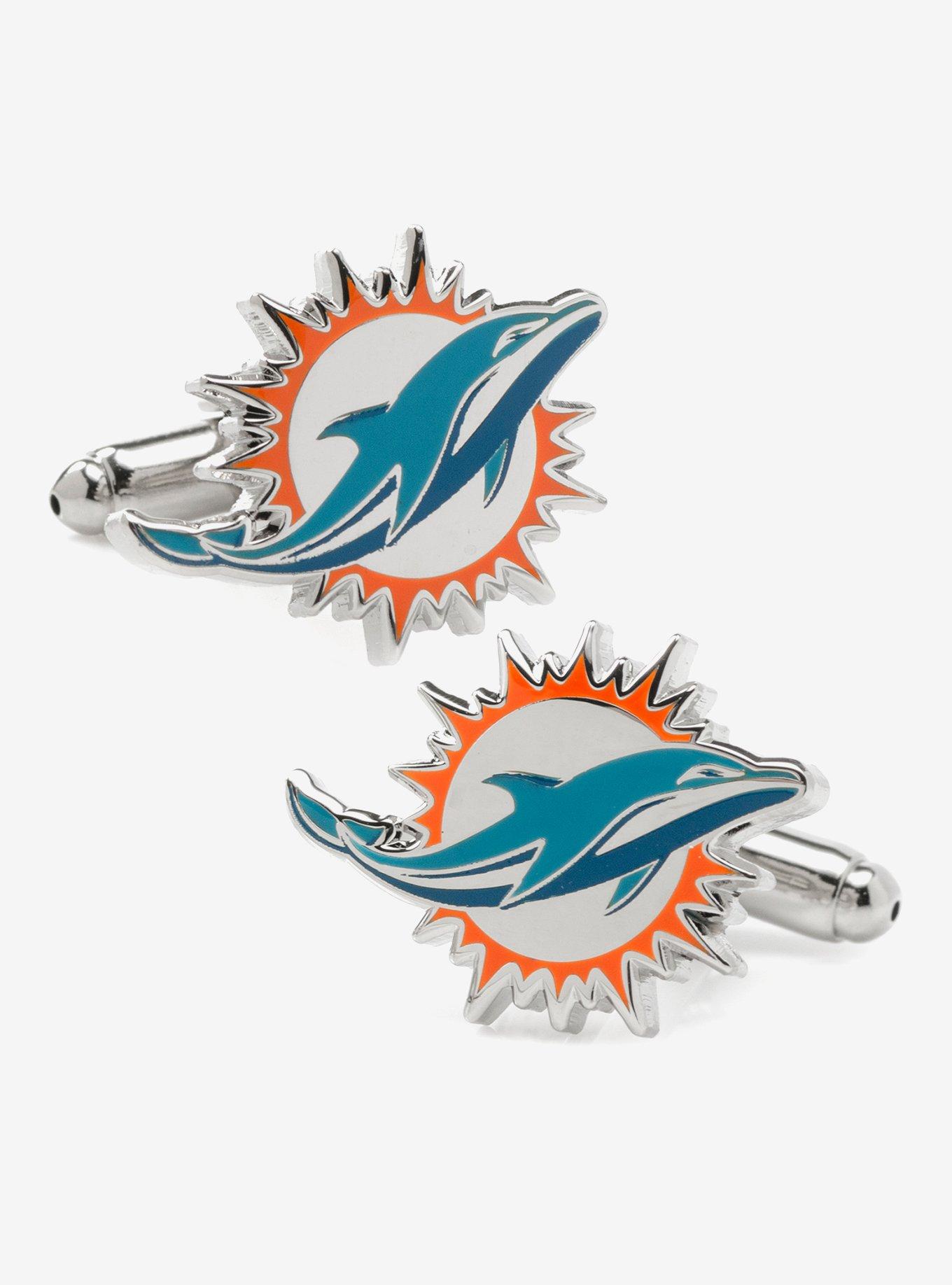 NFL Miami Dolphins Cufflinks, , hi-res