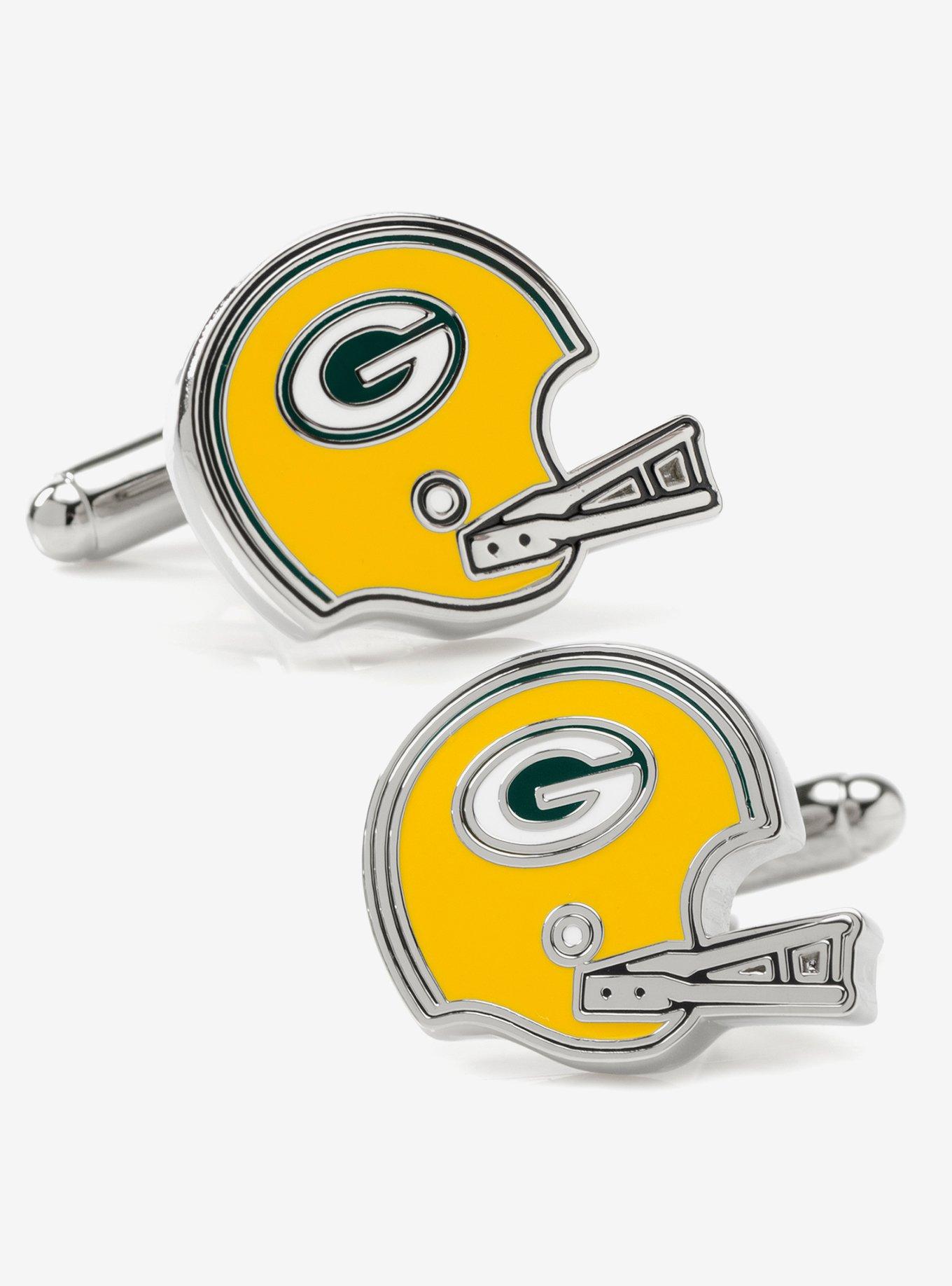 NFL Green Bay Packers Throwback Helmet Cufflinks, , hi-res