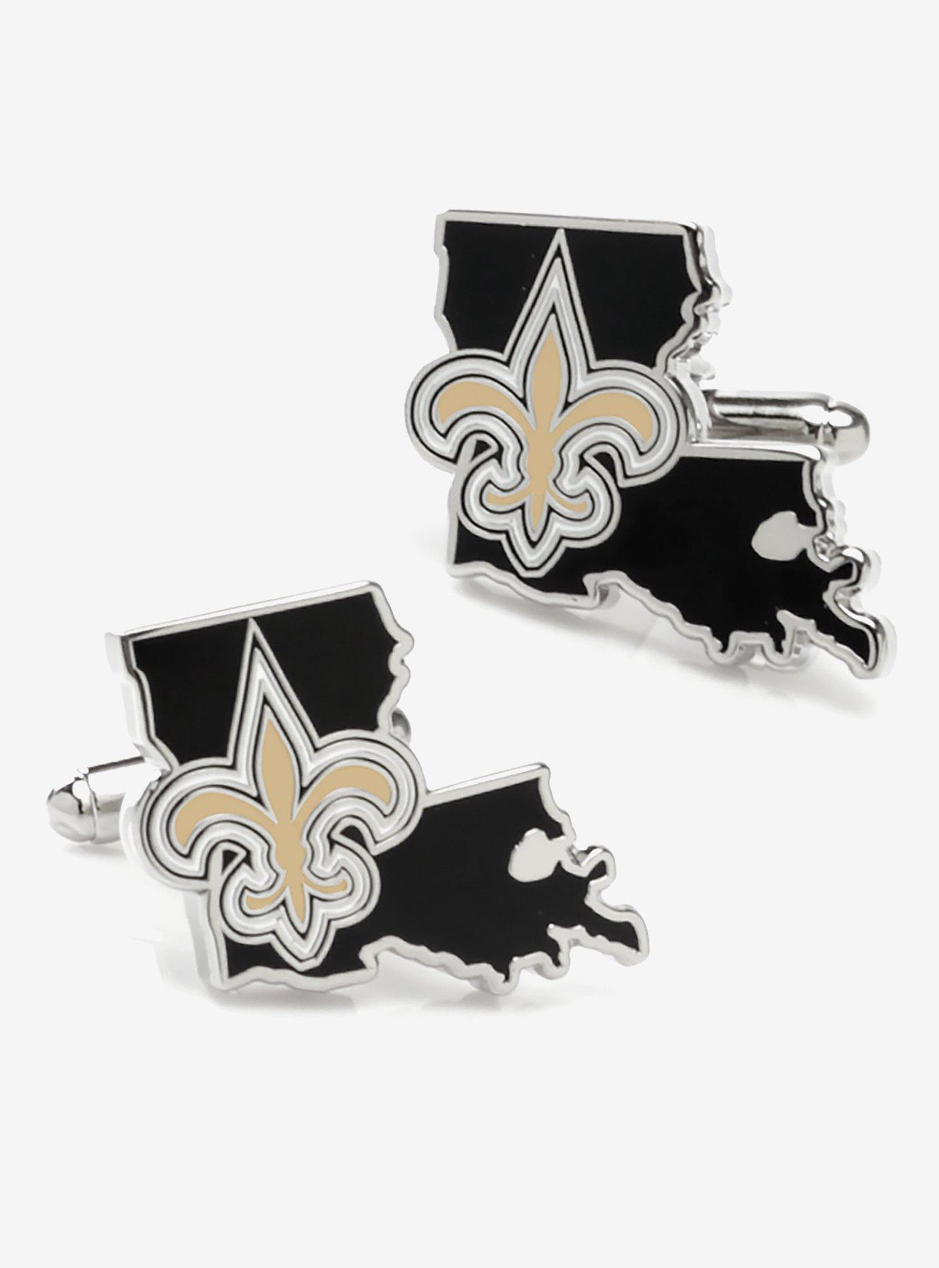 NFL New Orleans Saints State Shaped Cufflinks, , hi-res