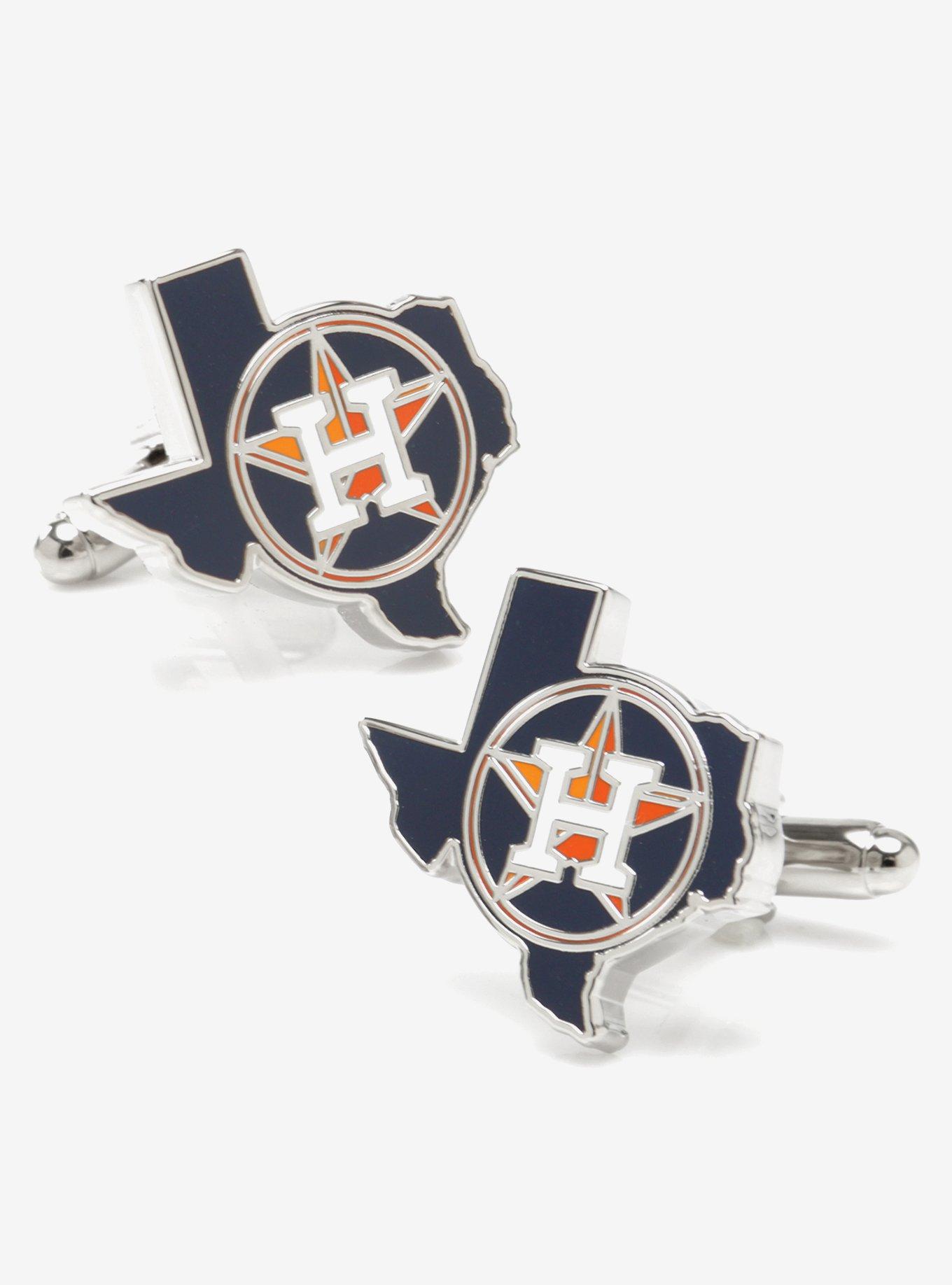 MLB Houston Astros State Shaped Cufflinks, , hi-res