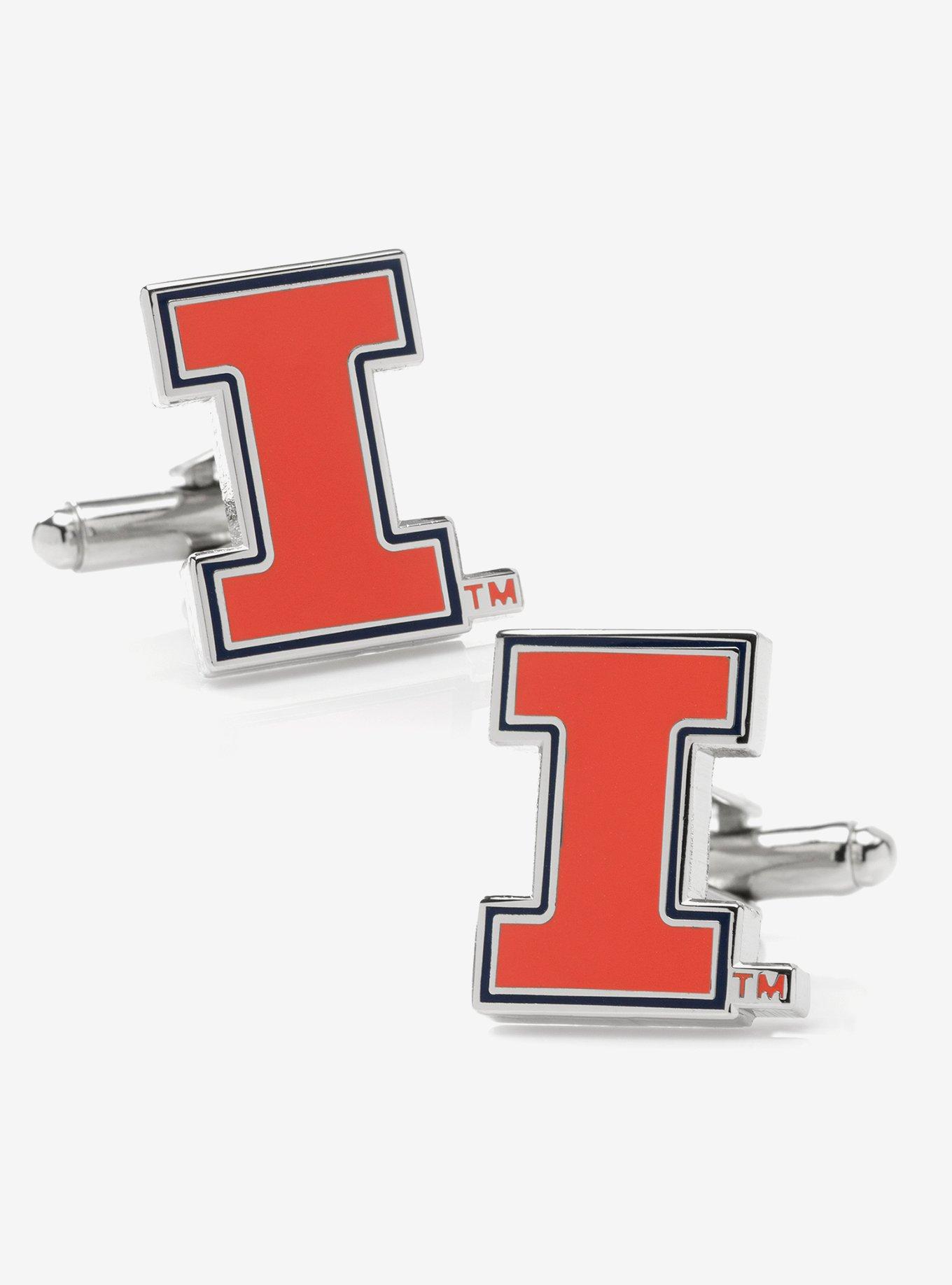 NCAA University of Illinois Fighting Illini Cufflinks, , hi-res