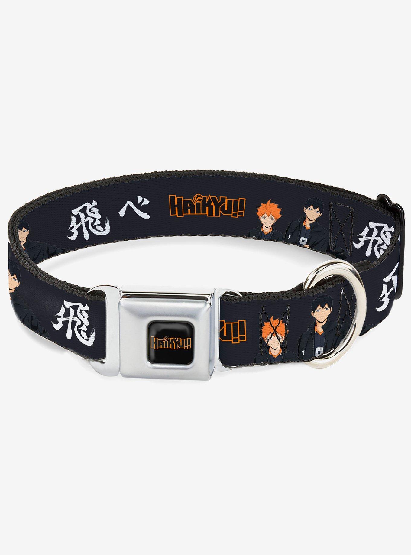 Haikyu!! Hinata and Kageyama Pose and Title Seatbelt Buckle Dog Collar, , hi-res