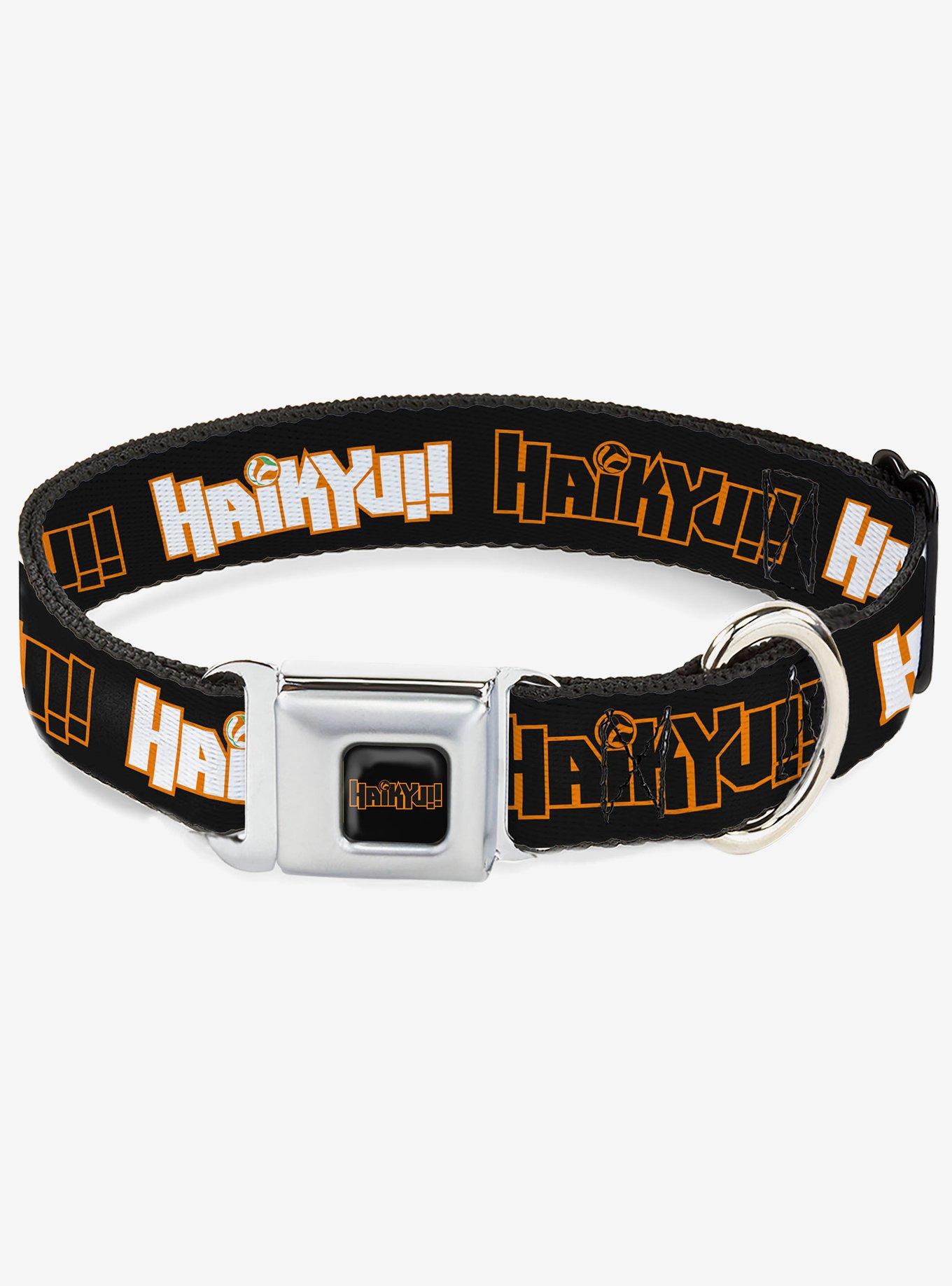 Haikyu!! Titles Black Seatbelt Buckle Dog Collar, , hi-res