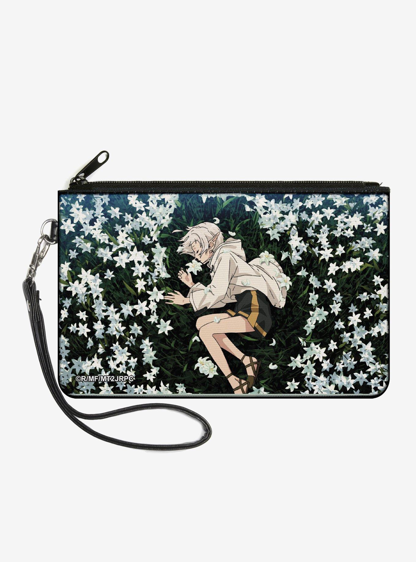 Mushoku Tensei Jobless Reincarnation Sylphiette Sleeping On Flowers Scene Zip Clutch Wallet