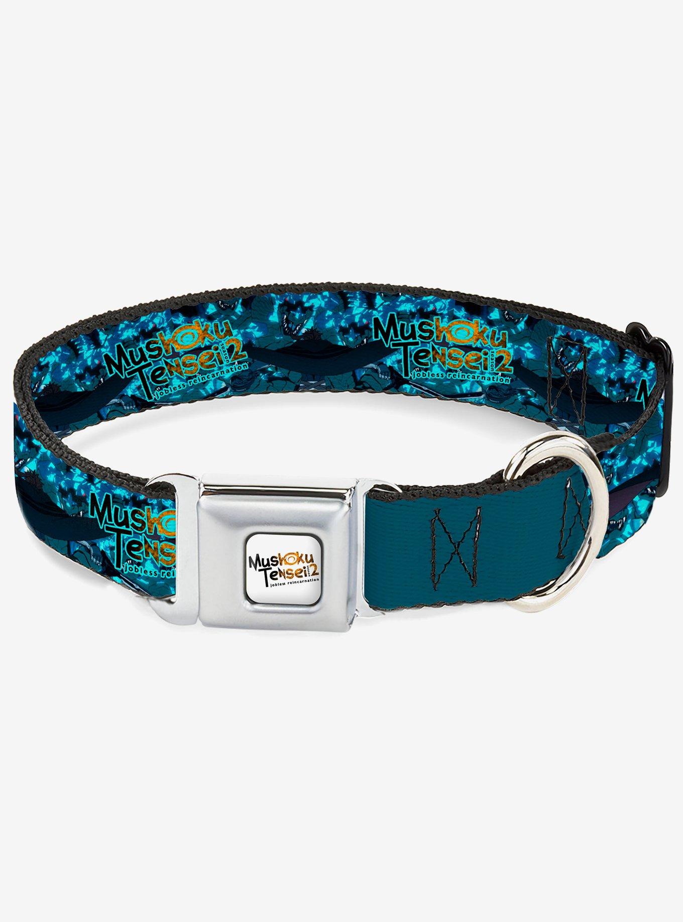 Mushoku Tensei Jobless Reincarnation Manatite Hydra Magic Crystal Scene Blues Seatbelt Buckle Dog Collar, , hi-res