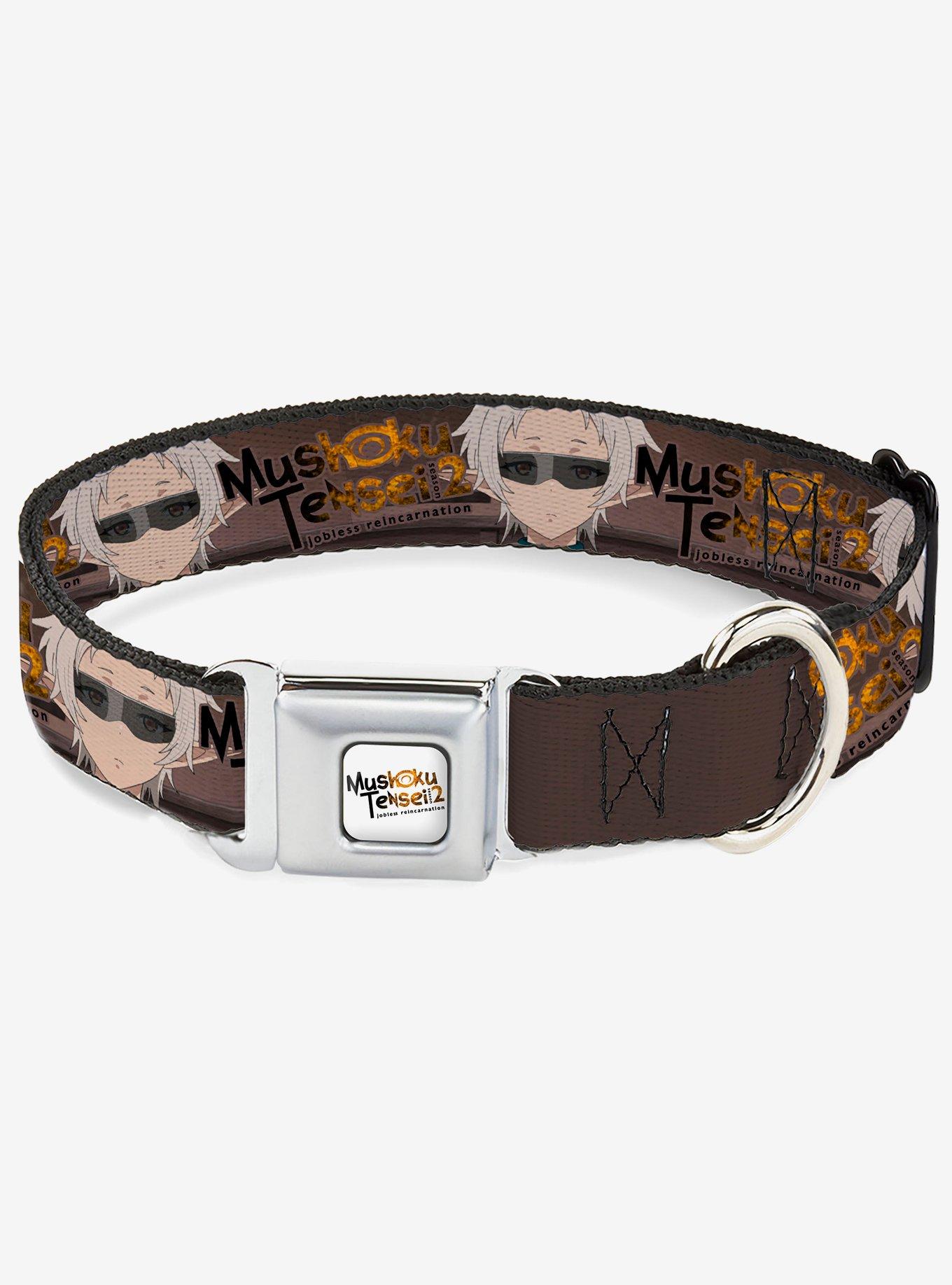 Mushoku Tensei Jobless Reincarnation Sylphiette Fitz Guard Pose and Logo Seatbelt Buckle Dog Collar, , hi-res