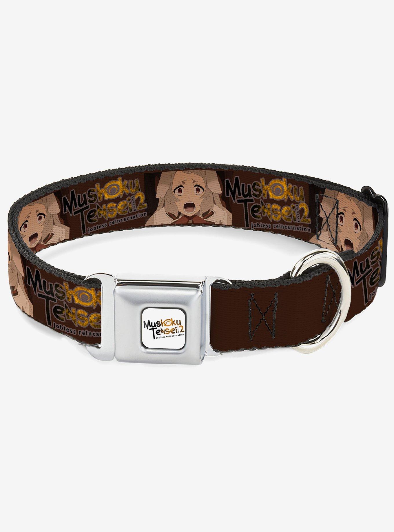 Mushoku Tensei Jobless Reincarnation Pursena Adoldia Pose and Title Seatbelt Buckle Dog Collar, , hi-res