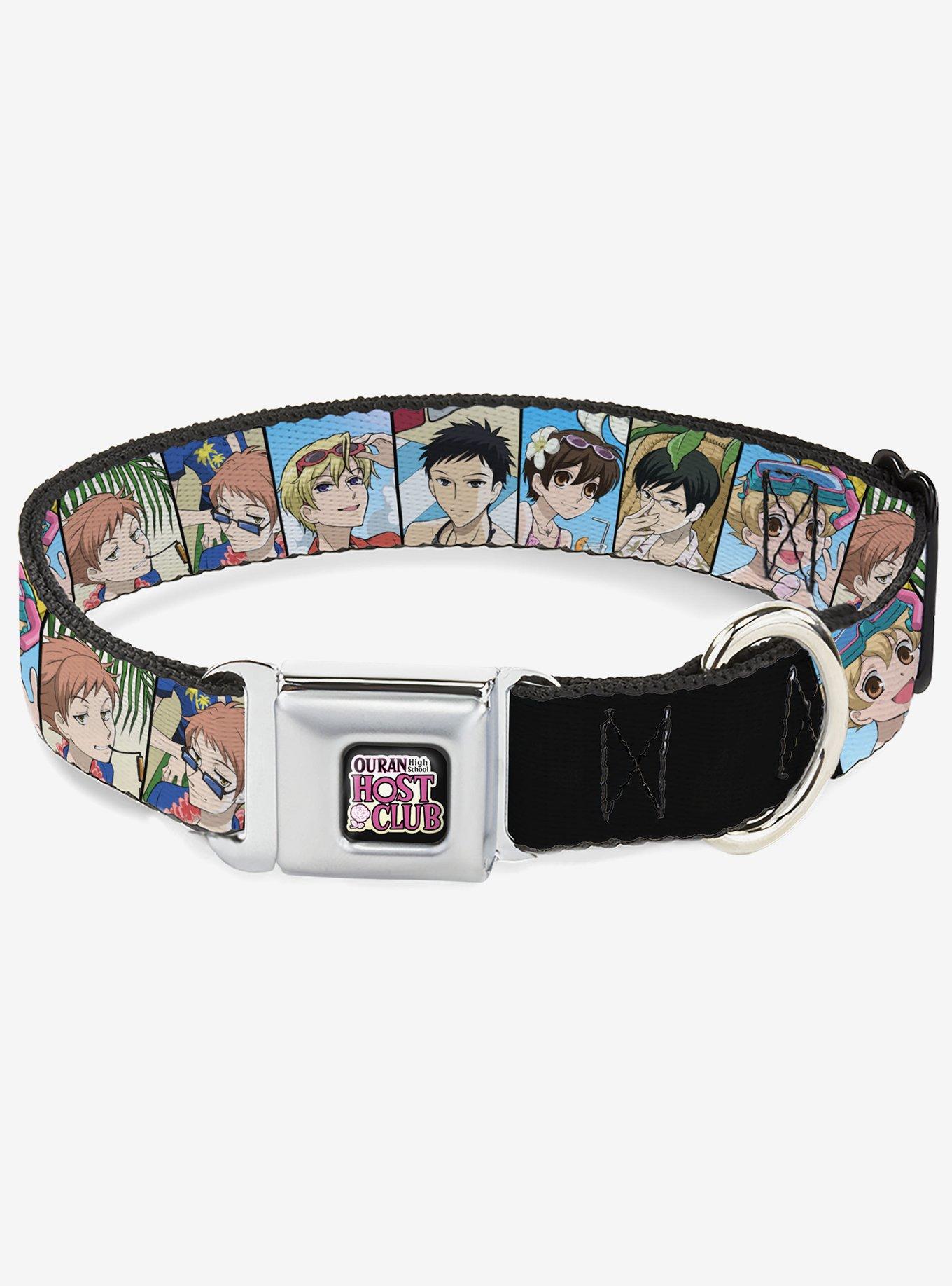 Ouran High School Host Club Seven Character Beach Day Pose Blocks Seatbelt Buckle Dog Collar, , hi-res