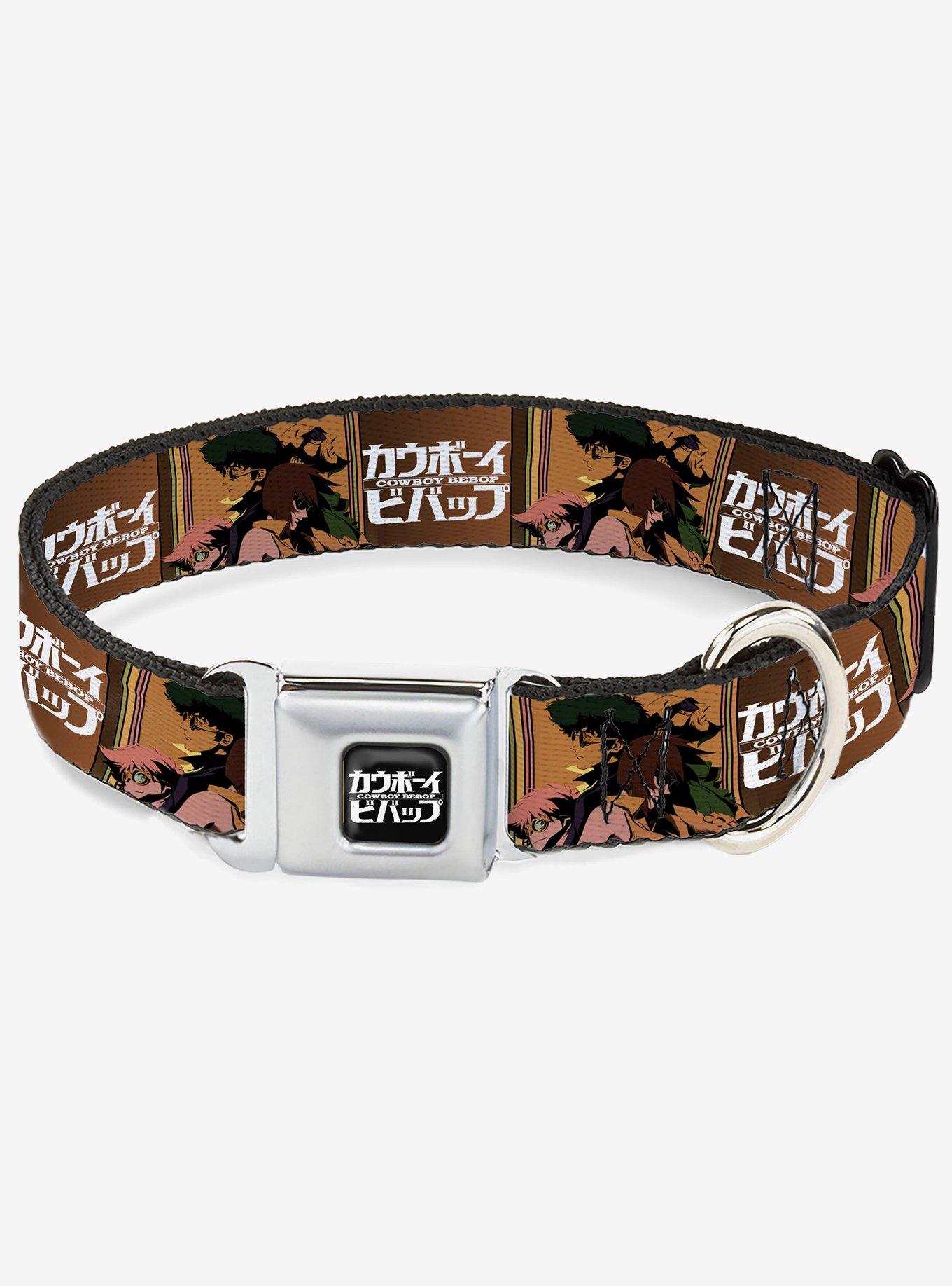 Cowboy Bebop Crew Group Pose and Title Blocks Seatbelt Buckle Dog Collar, , hi-res