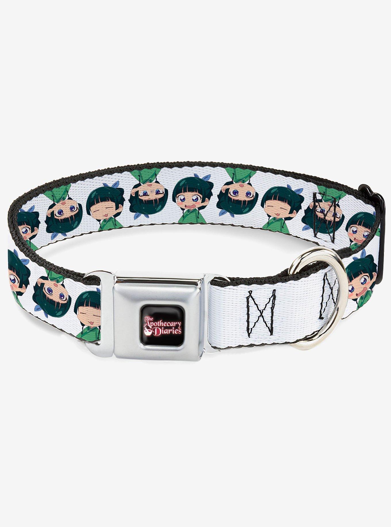 The Apothecary Diaries Chibi Maomao Expressions Flip White Seatbelt Buckle Dog Collar, , hi-res