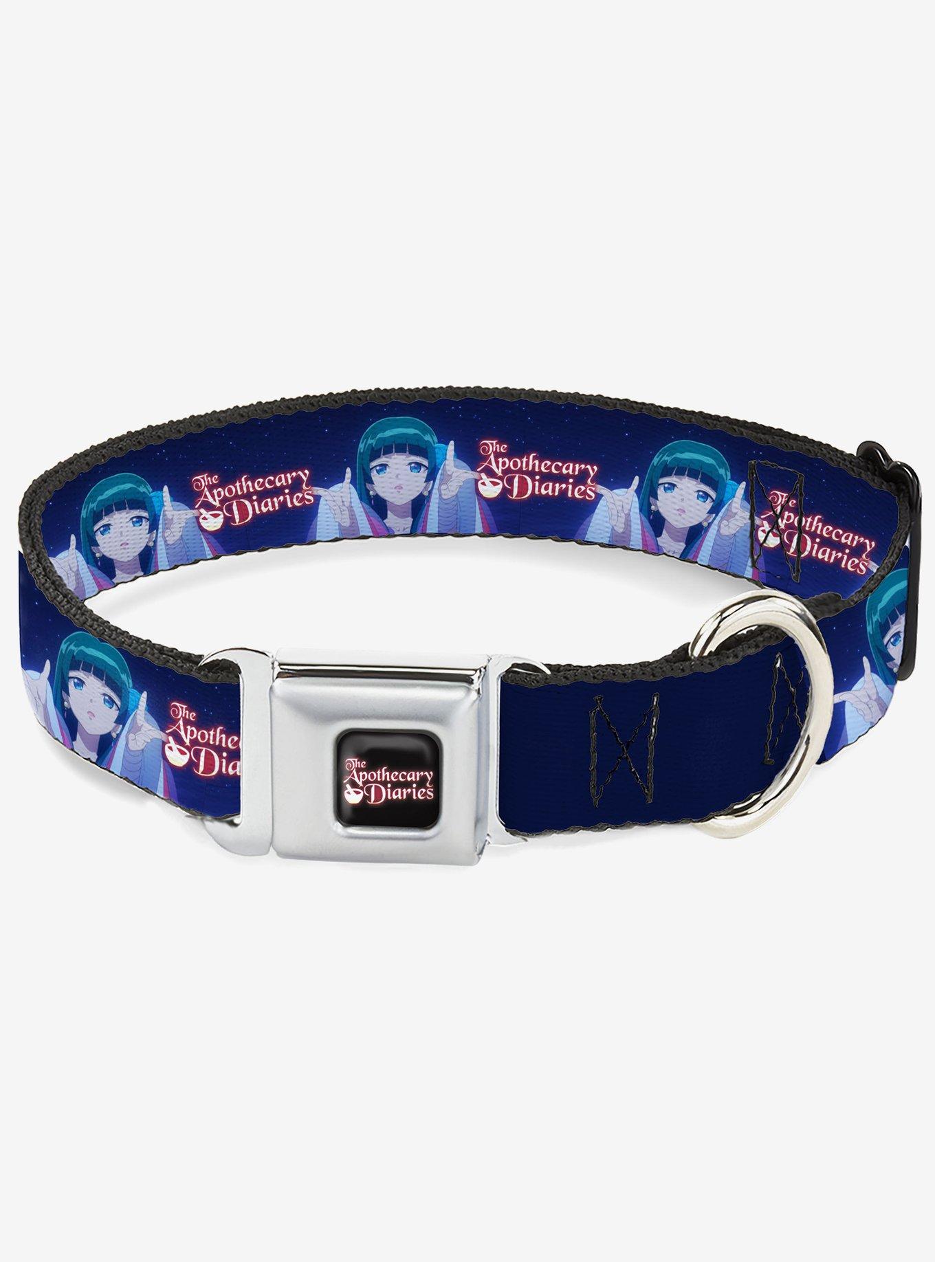 The Apothecary Diaries Maomao Hands Out Pose and Logo Seatbelt Buckle Dog Collar, , hi-res