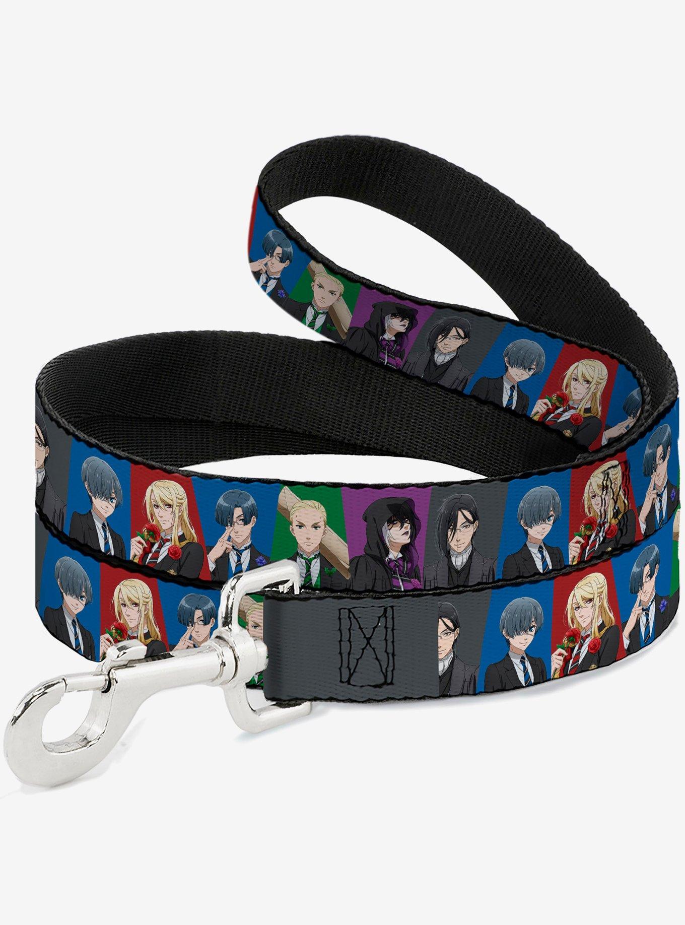 Black Butler Six Character Pose Blocks Multi Dog Leash, , hi-res