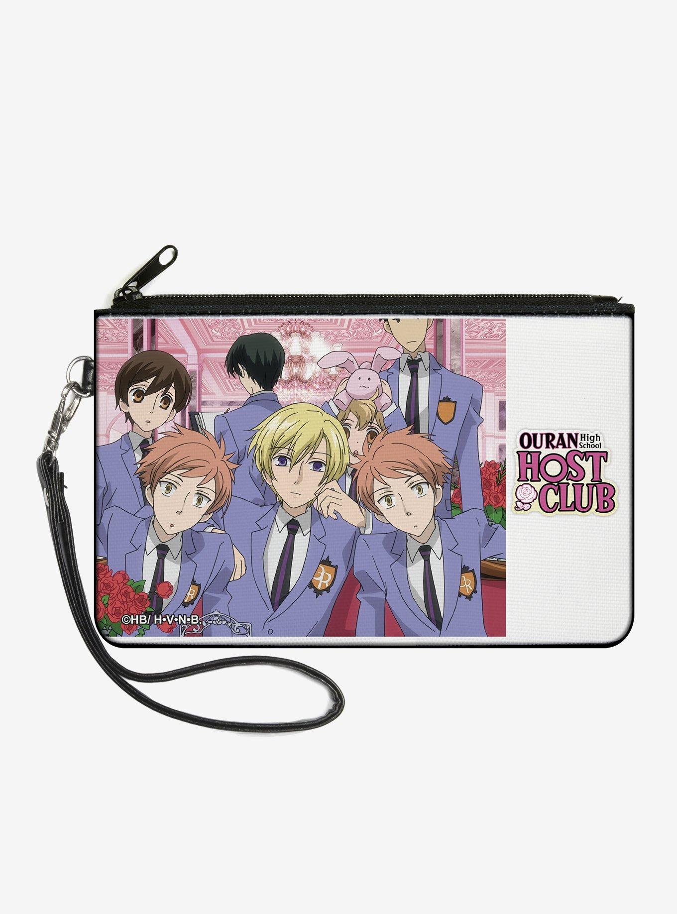 Ouran High School Host Club Group Pose and Title Zip Clutch Wallet, , hi-res