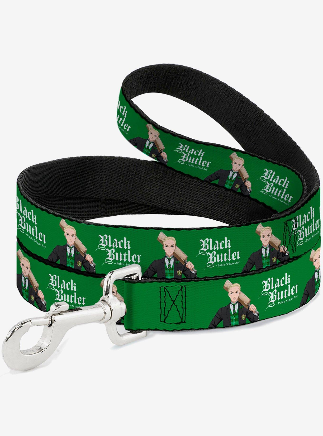 Black Butler Herman Greenhill Pose and Title Green Dog Leash, , hi-res