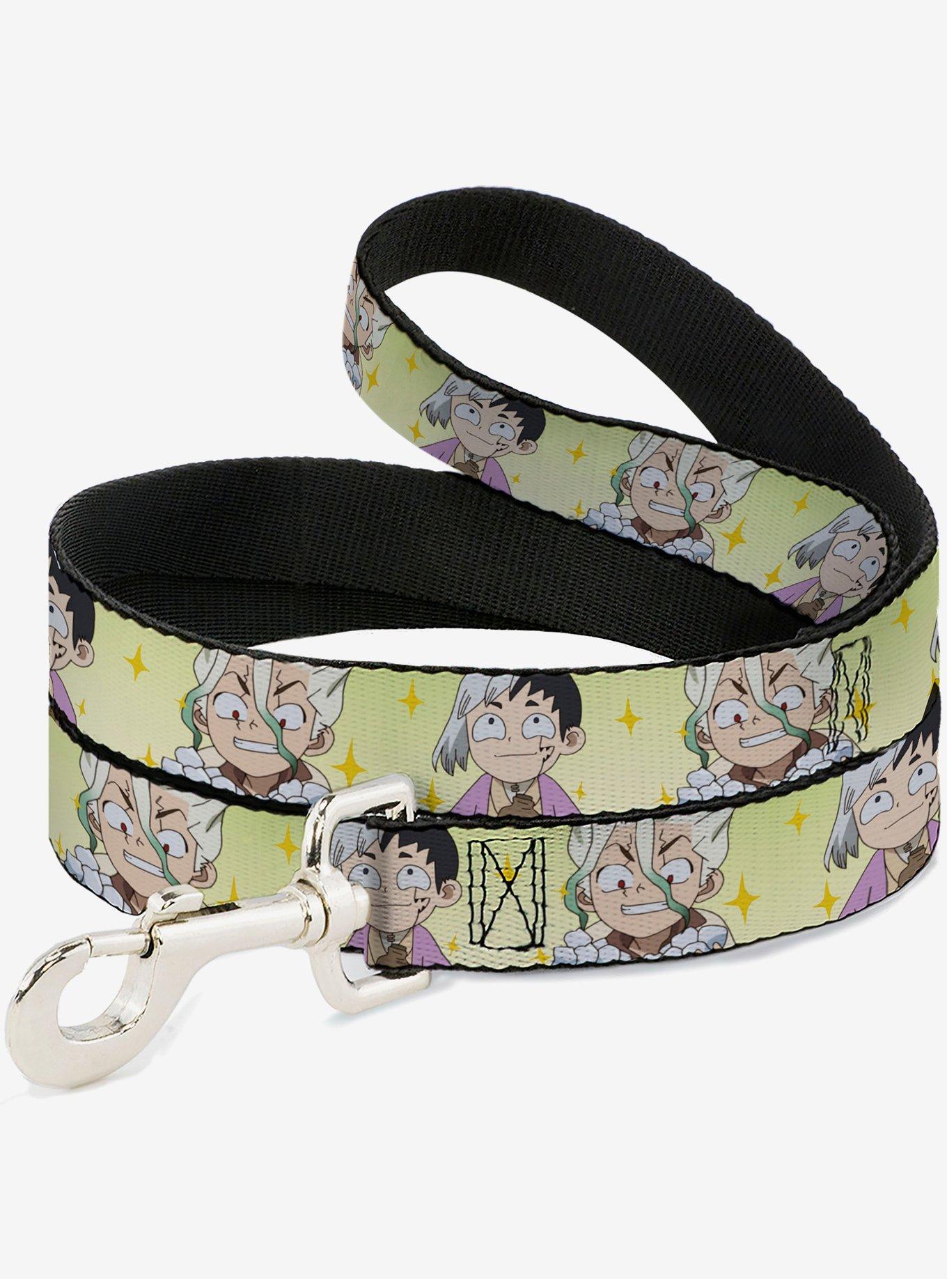 Dr. Stone Chibi Senku and Gen Faces Stars Dog Leash, , hi-res