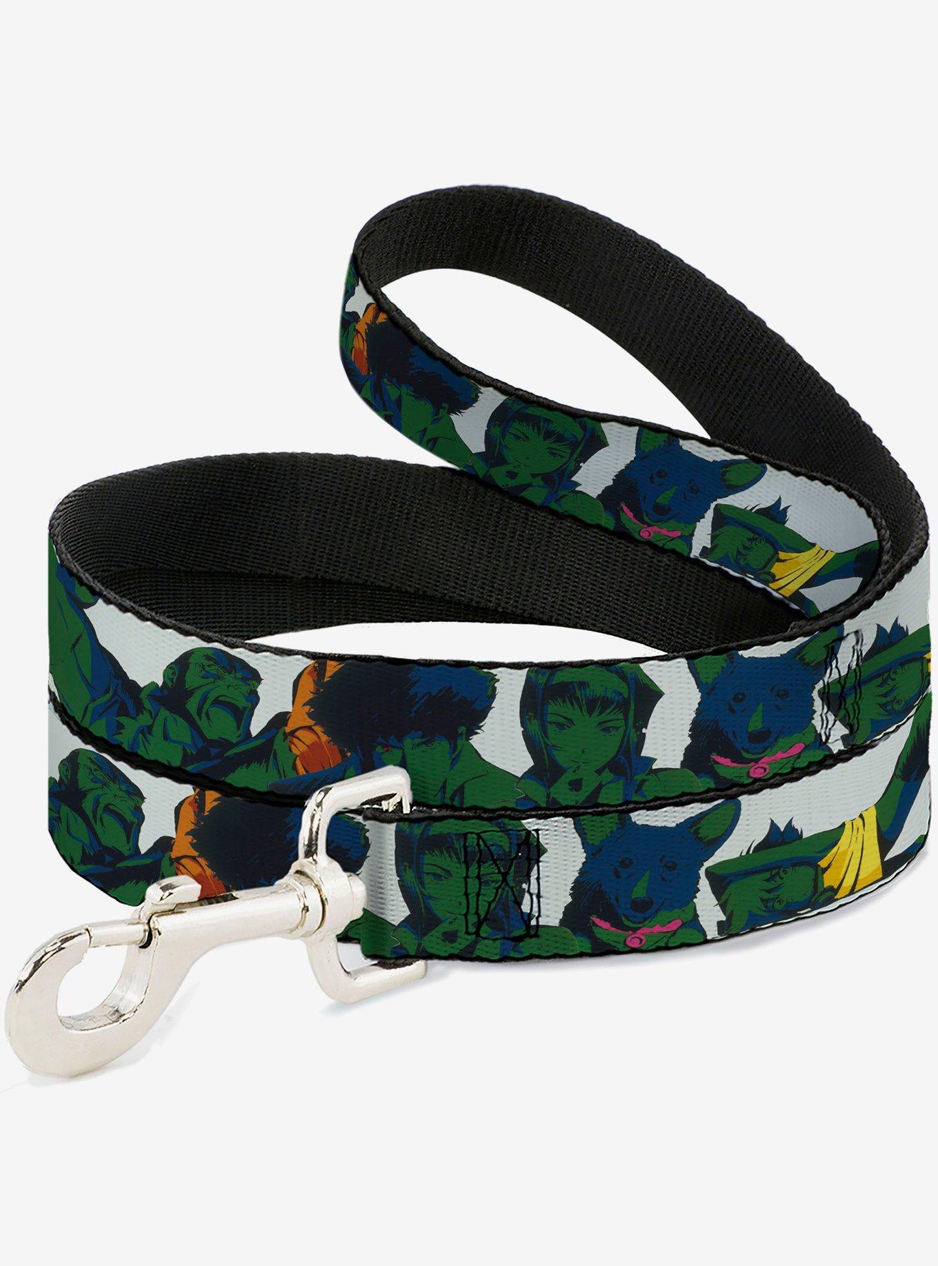 Cowboy Bebop Crew Group Pose and Logo White Black Dog Leash, , hi-res