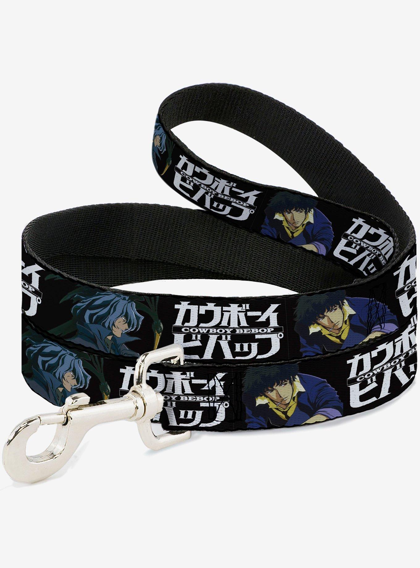 Cowboy Bebop Spike and Vicious Pose and Logo Black Blues Dog Leash, , hi-res