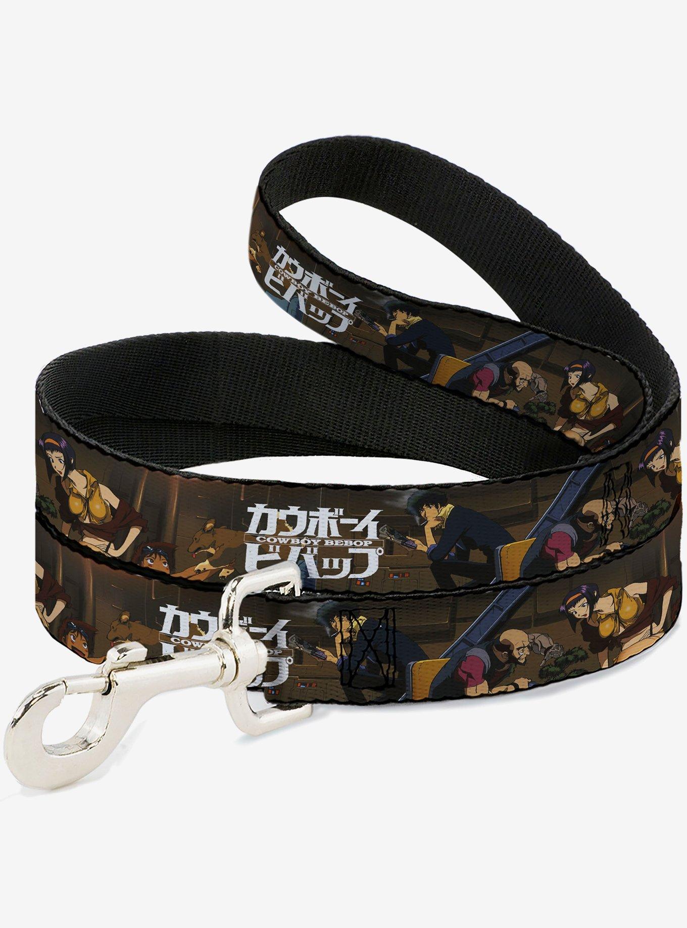 Cowboy Bebop Jet Black and Crew Bonsai Tree Scene and Logo Dog Leash, , hi-res