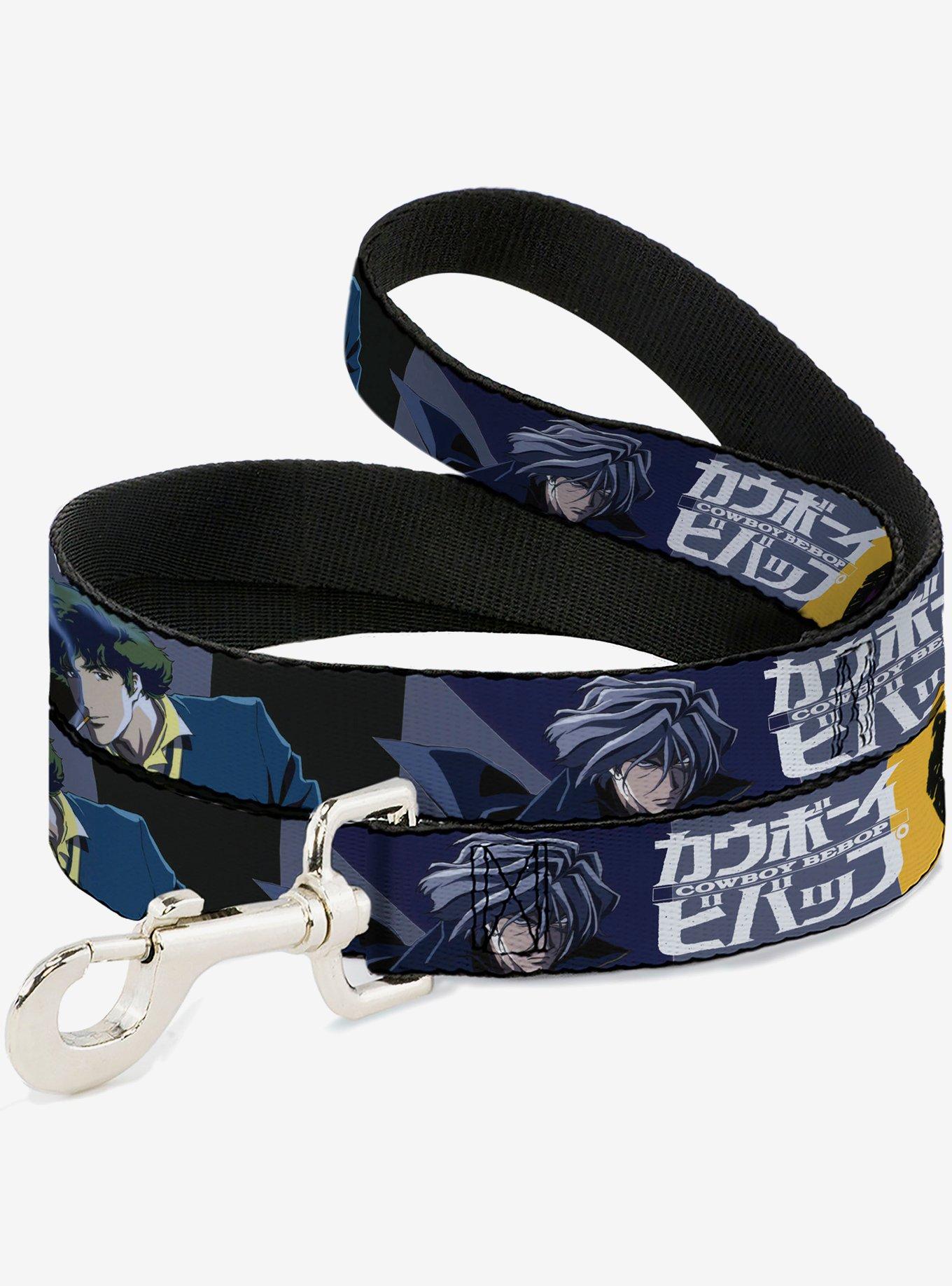Cowboy Bebop Spike Vicious and Faye Pose Logo Blue Dog Leash